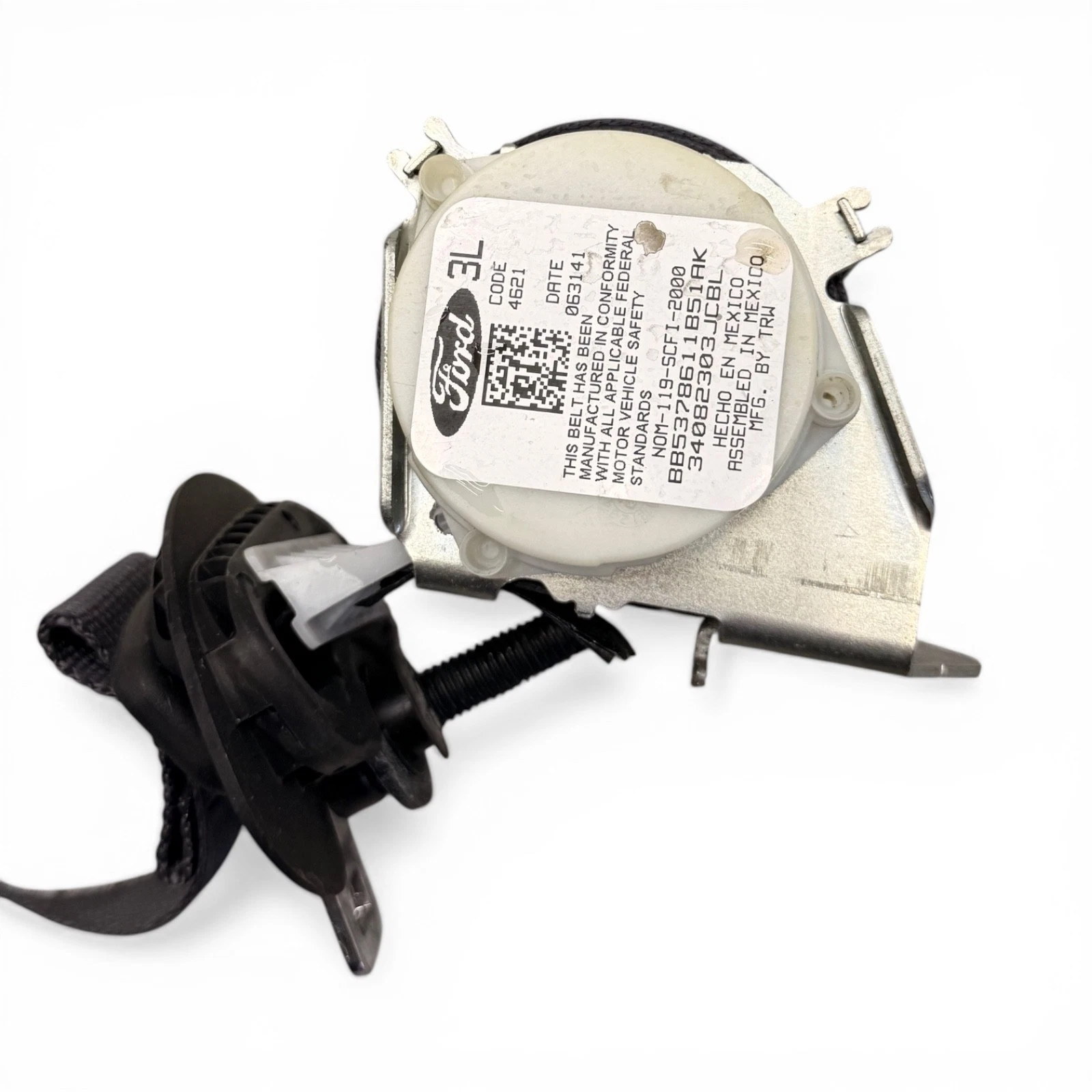 11-20 Ford Explorer Rear Left Side 3RD Row Seat Belt Retractor OEM, 34082303JCBL - Image 4