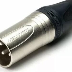 Neutrik NC3MXX-BAG 3 Pin Male XLR Cable Connector Black Housing Silver Contacts