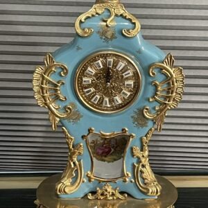 1 Of  1  Antique Porcelain Clock Made With Gold And Othe/Beautiful Elements
