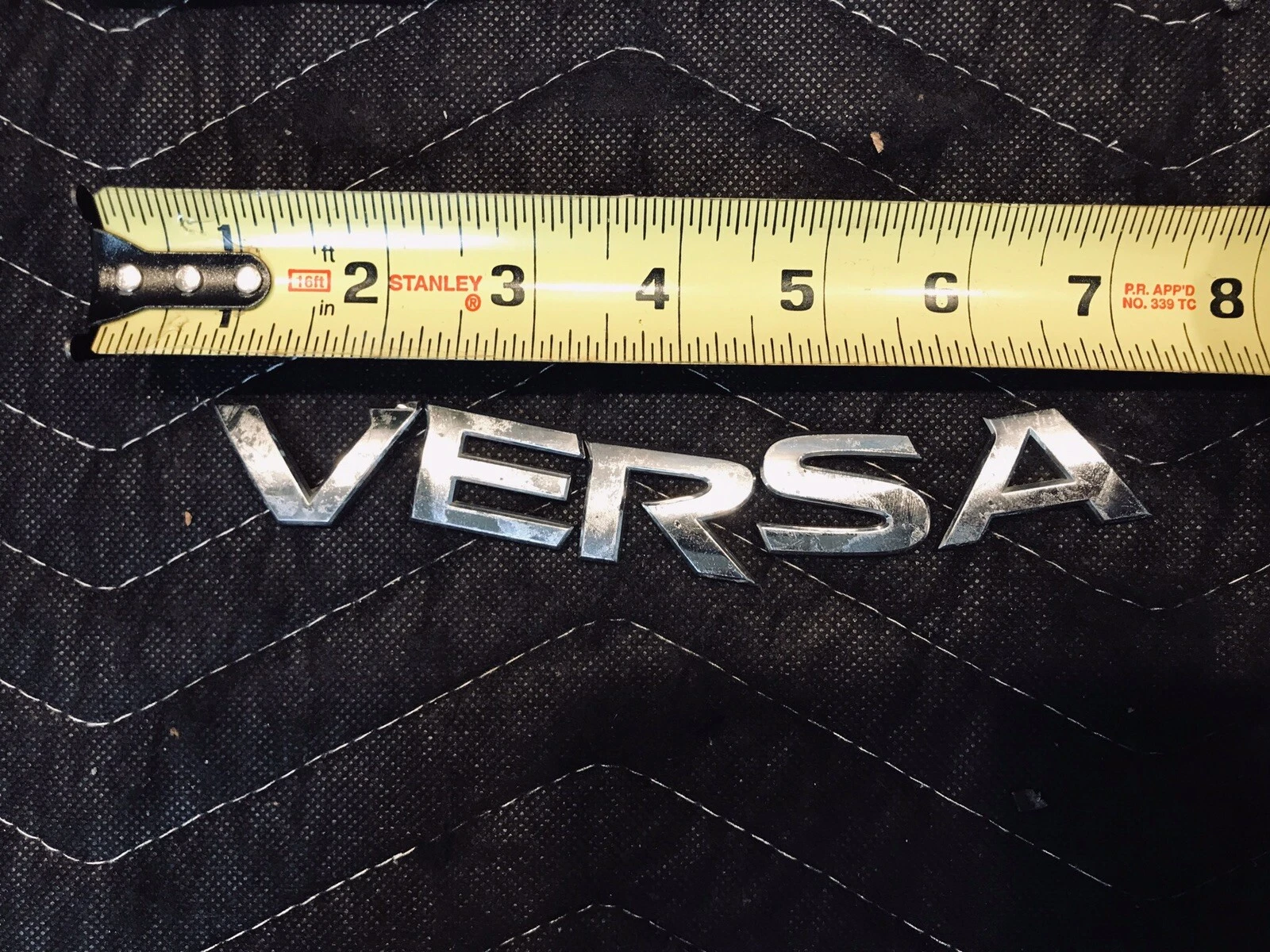 12-16 NISSAN VERSA NOTE REAR TRUNK GATE EMBLEM LOGO BADGE SYMBOL SET CHROME - Image 3