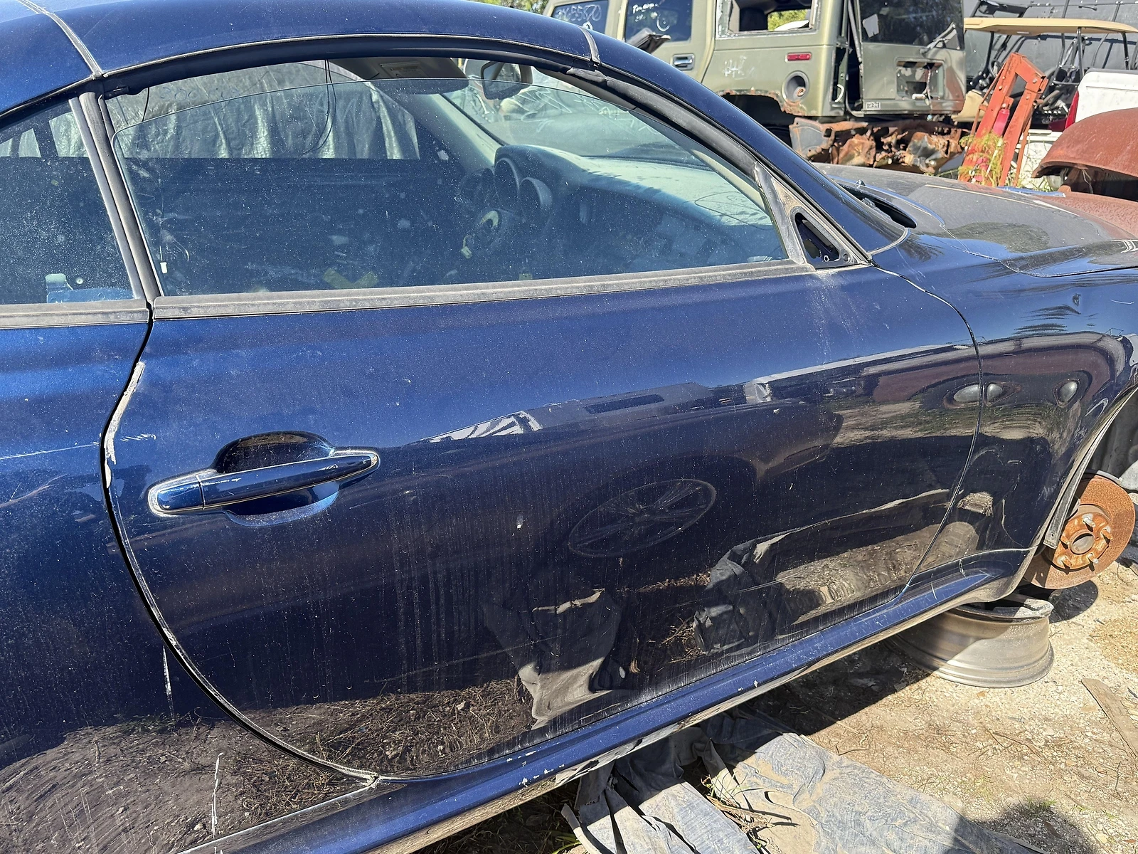 02-10 Lexus SC430 Front Right Passenger Side Door RH Blue OEM - Image 2