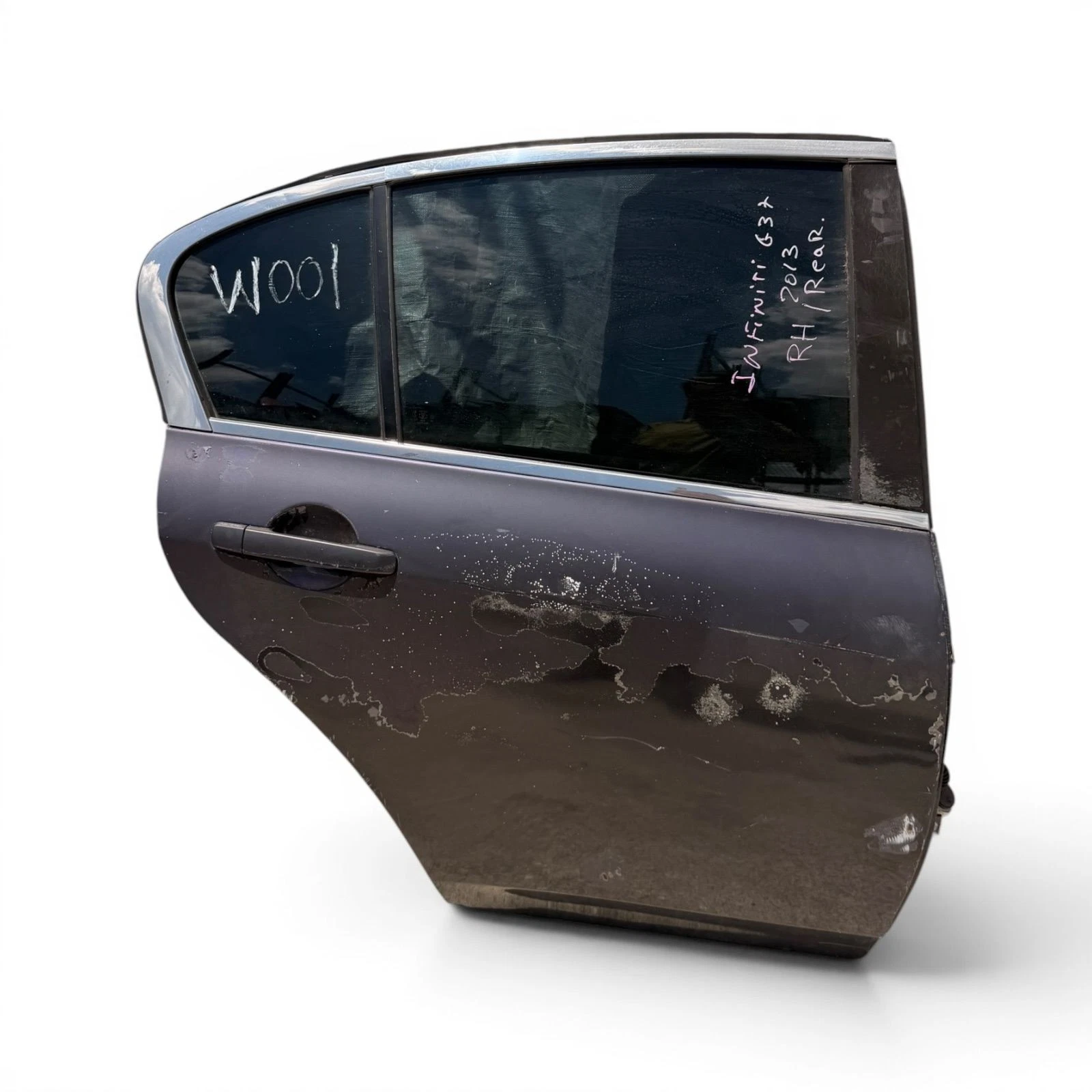 08-15 Infiniti G35 G37 Q60 Sedan Rear Right Door Assembly - Image 5