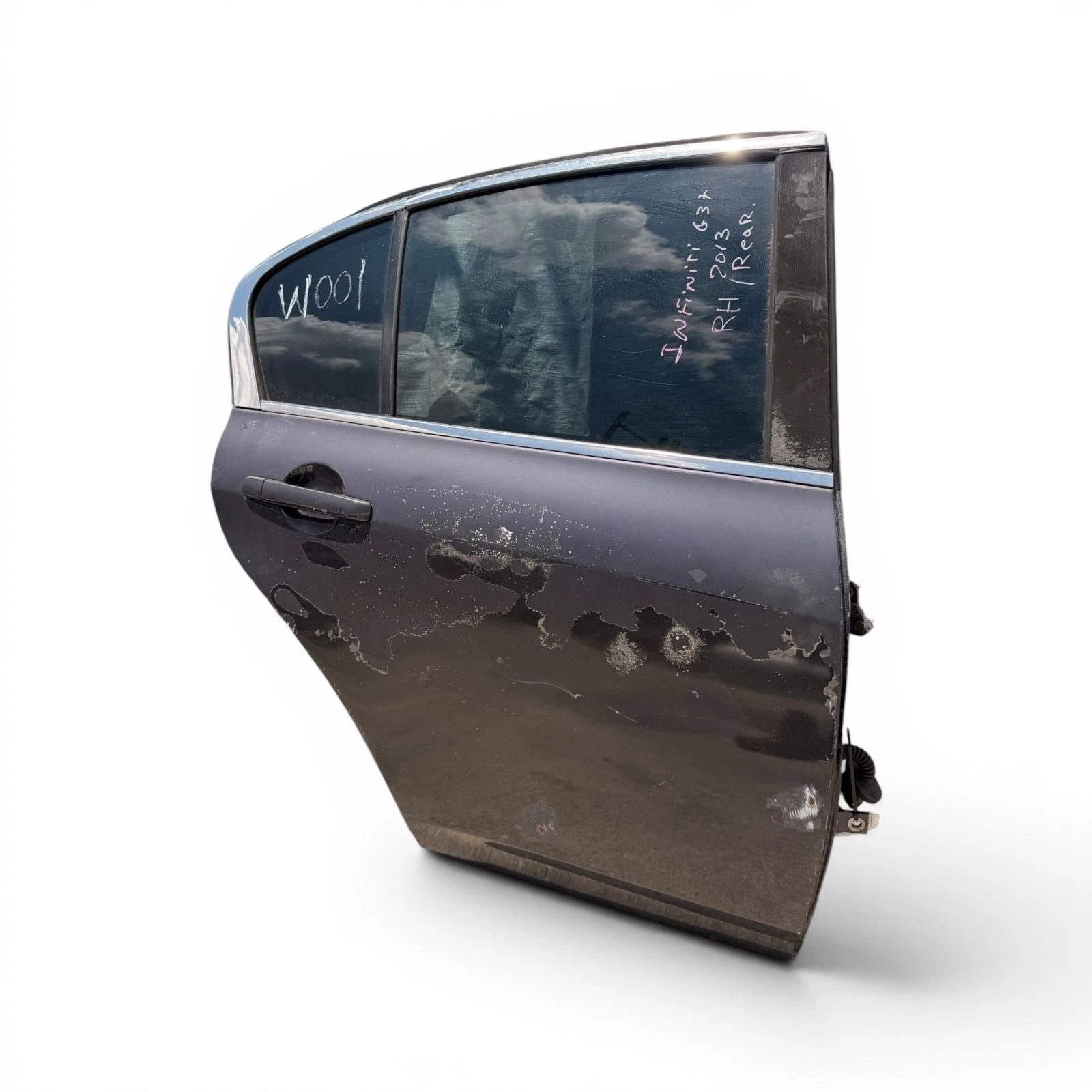 08-15 Infiniti G35 G37 Q60 Sedan Rear Right Door Assembly - Image 7