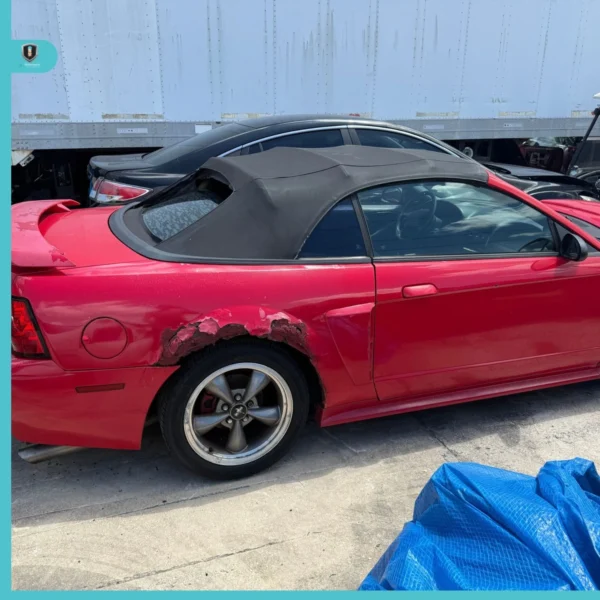 1999-2004 Ford Mustang GT Right Front Door OEM Red