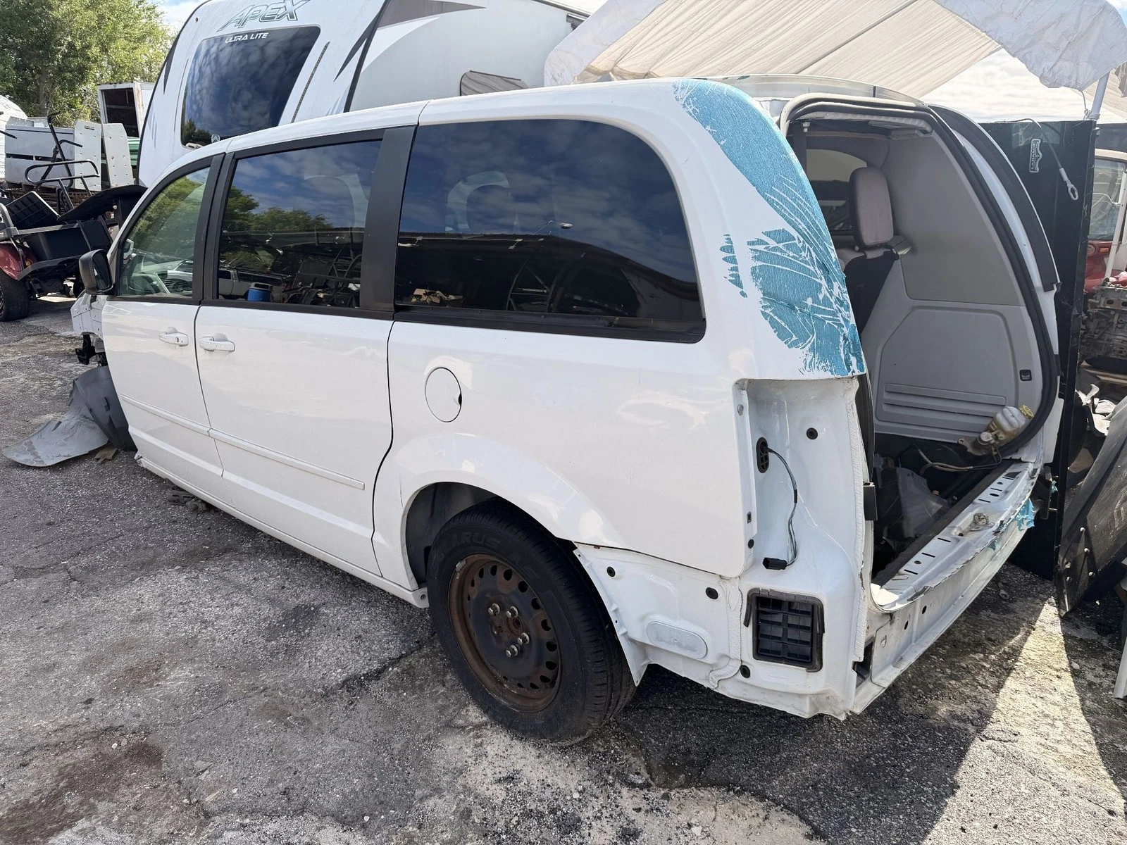 2008-2013 DODGE GRAND CARAVAN REAR LEFT QUARTER PANEL - Image 7