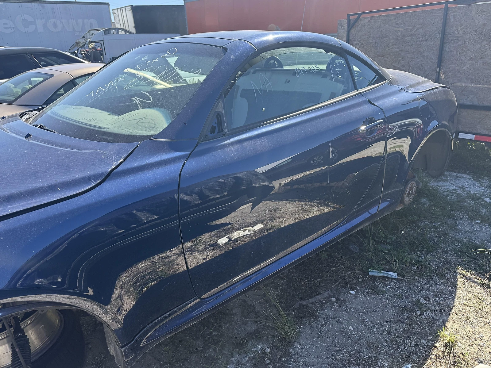 02-10 Lexus SC430 Front Right Passenger Side Door RH Blue OEM - Image 9