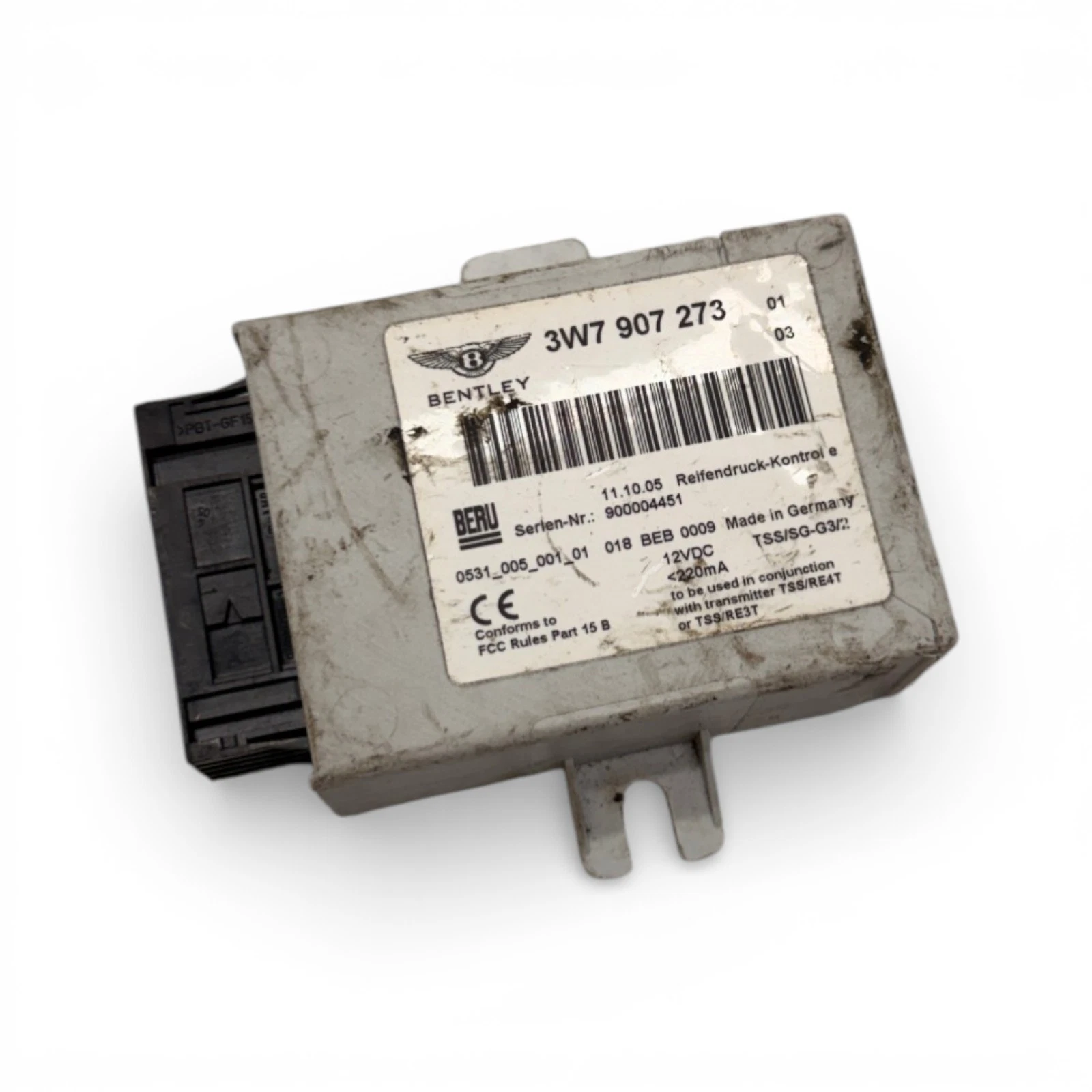 03-12 Bentley Continental GT GTC Tire Pressure Monitor Module TPMS OEM,3W7907273 - Image 4
