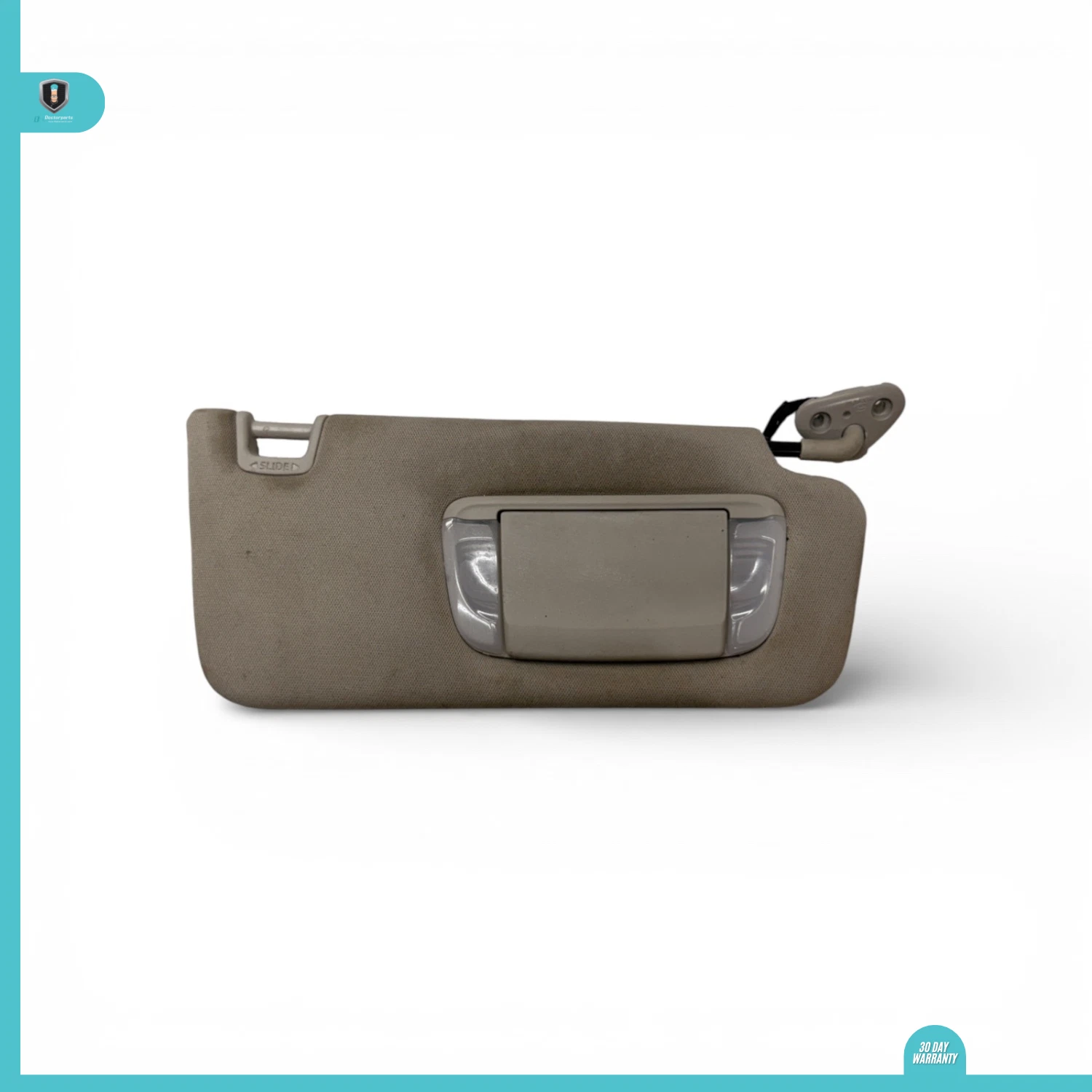 15-25 Subaru Legacy Outback Right Sun Visor Illuminated Gray OEM, 92011AL14BME