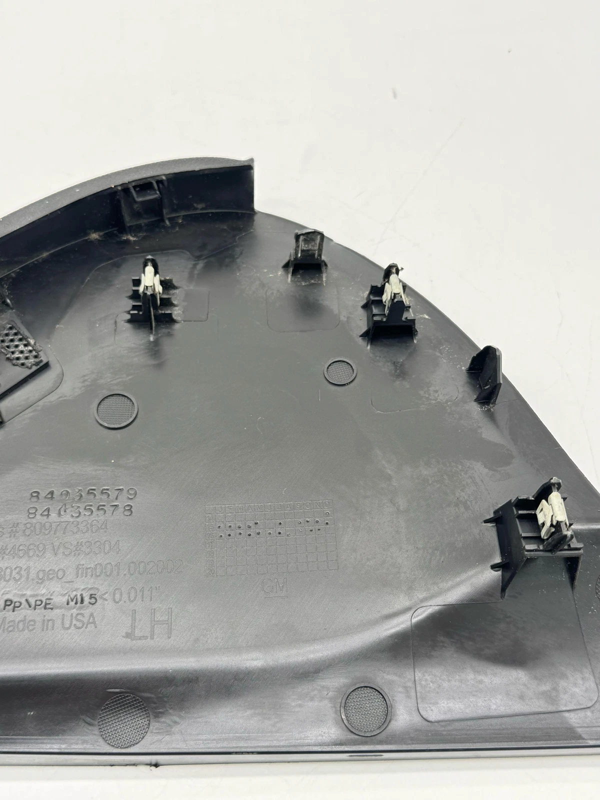 16-19 CHEVROLET CRUZE DASHBOARD DASH LH END CORNER CAP COVER PANEL OEM 84035578 - Image 9