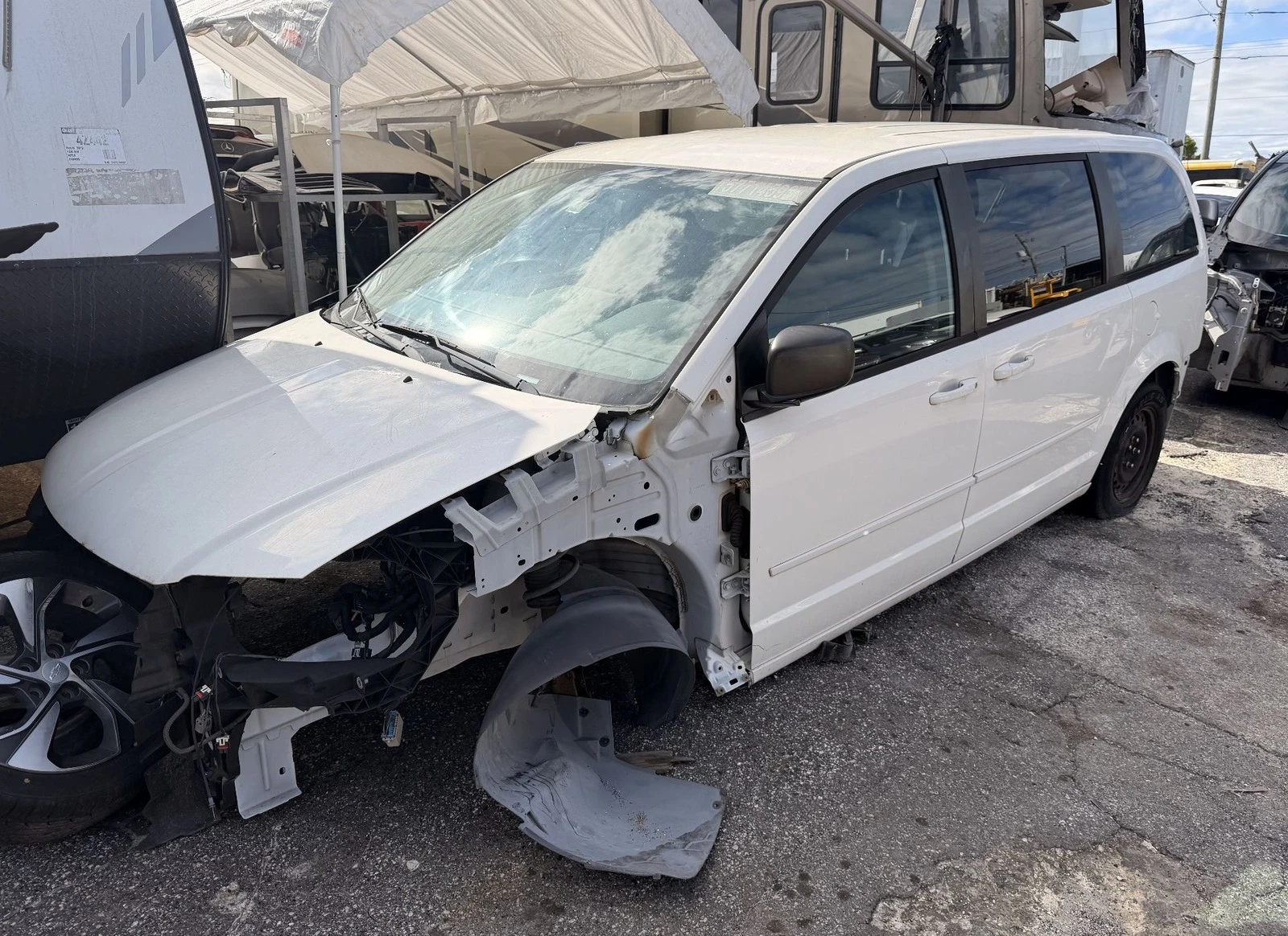 2008-2013 DODGE GRAND CARAVAN REAR RIGHT QUARTER PANEL - Image 2