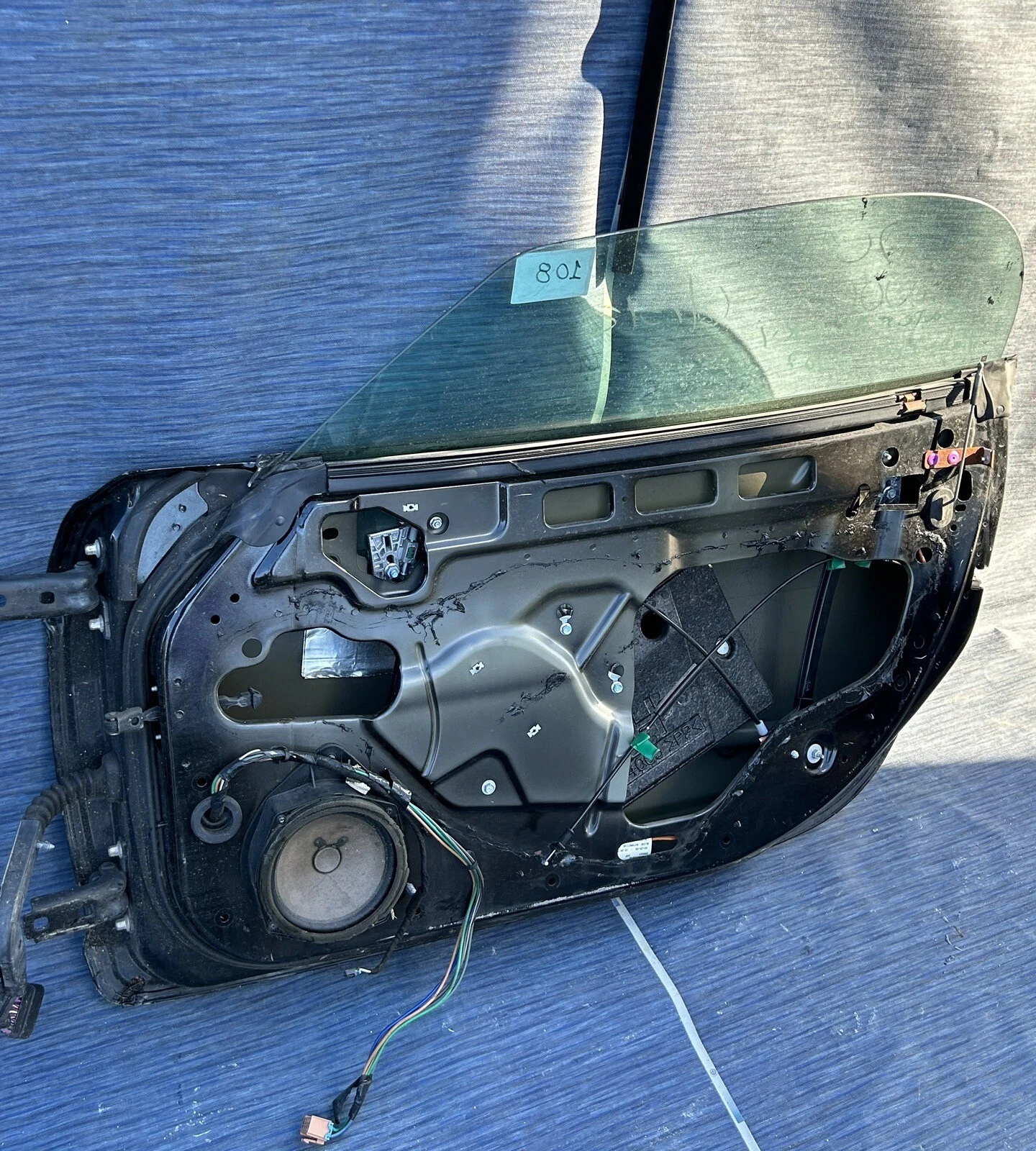07-10 SATURN SKY FRONT RIGHT PASSENGER SIDE DOOR SHELL BLACK ASSY, OEM ⭐️⭐️⭐️ - Image 6