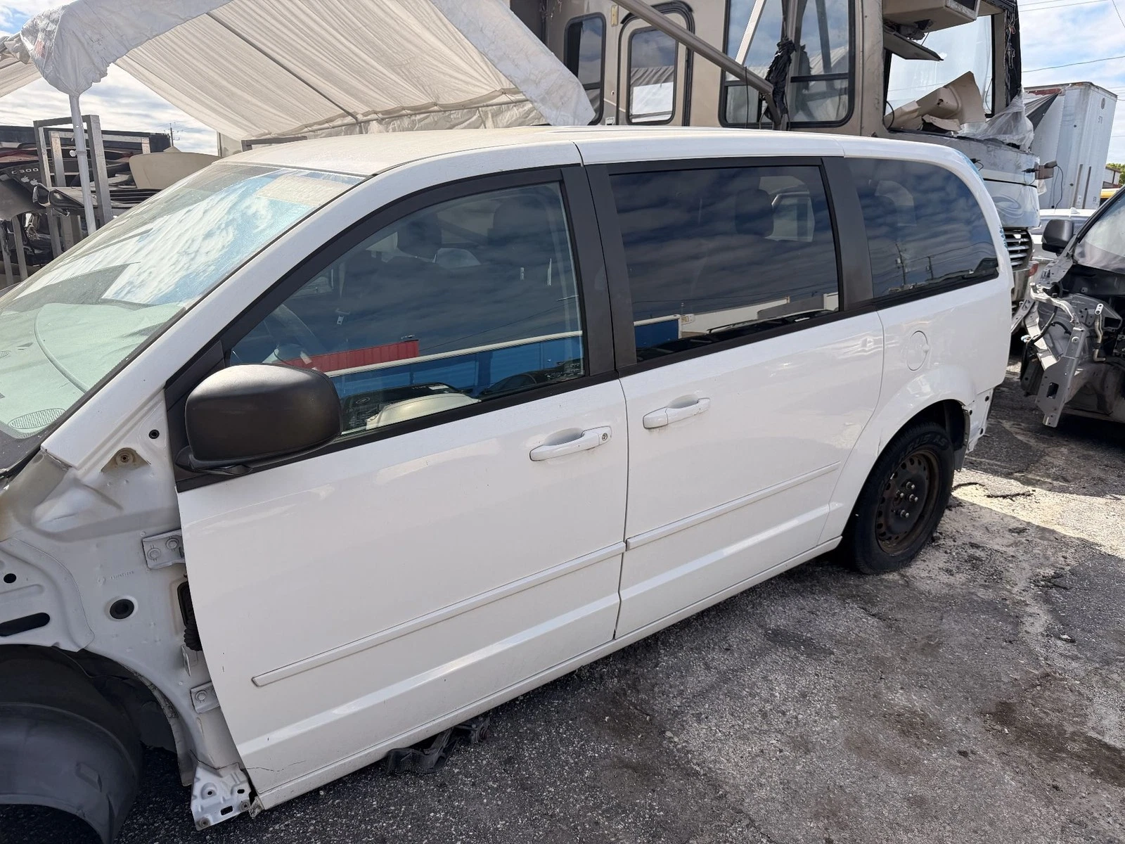 2008-2013 DODGE GRAND CARAVAN REAR RIGHT QUARTER PANEL - Image 3