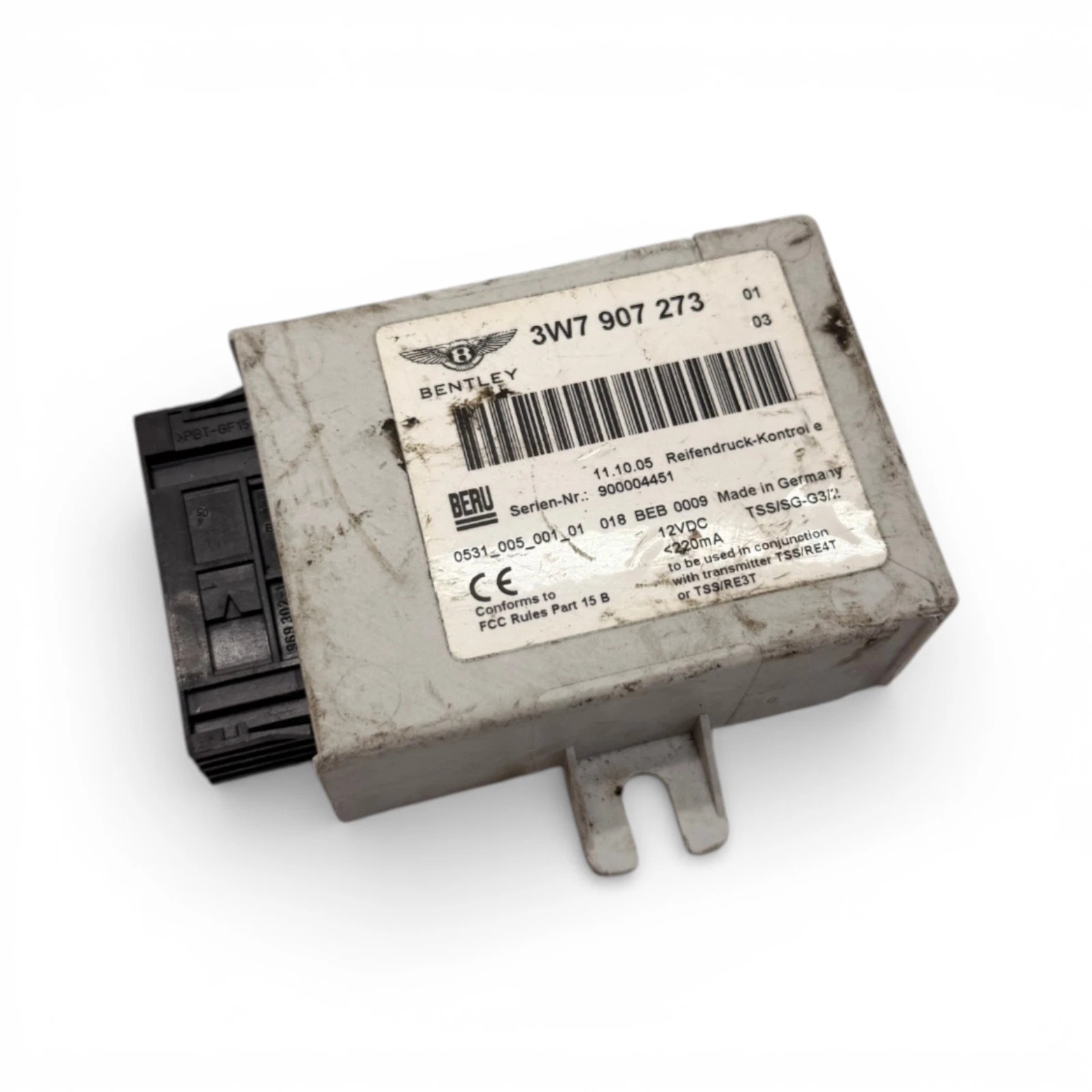 03-12 Bentley Continental GT GTC Tire Pressure Monitor Module TPMS OEM,3W7907273 - Image 5