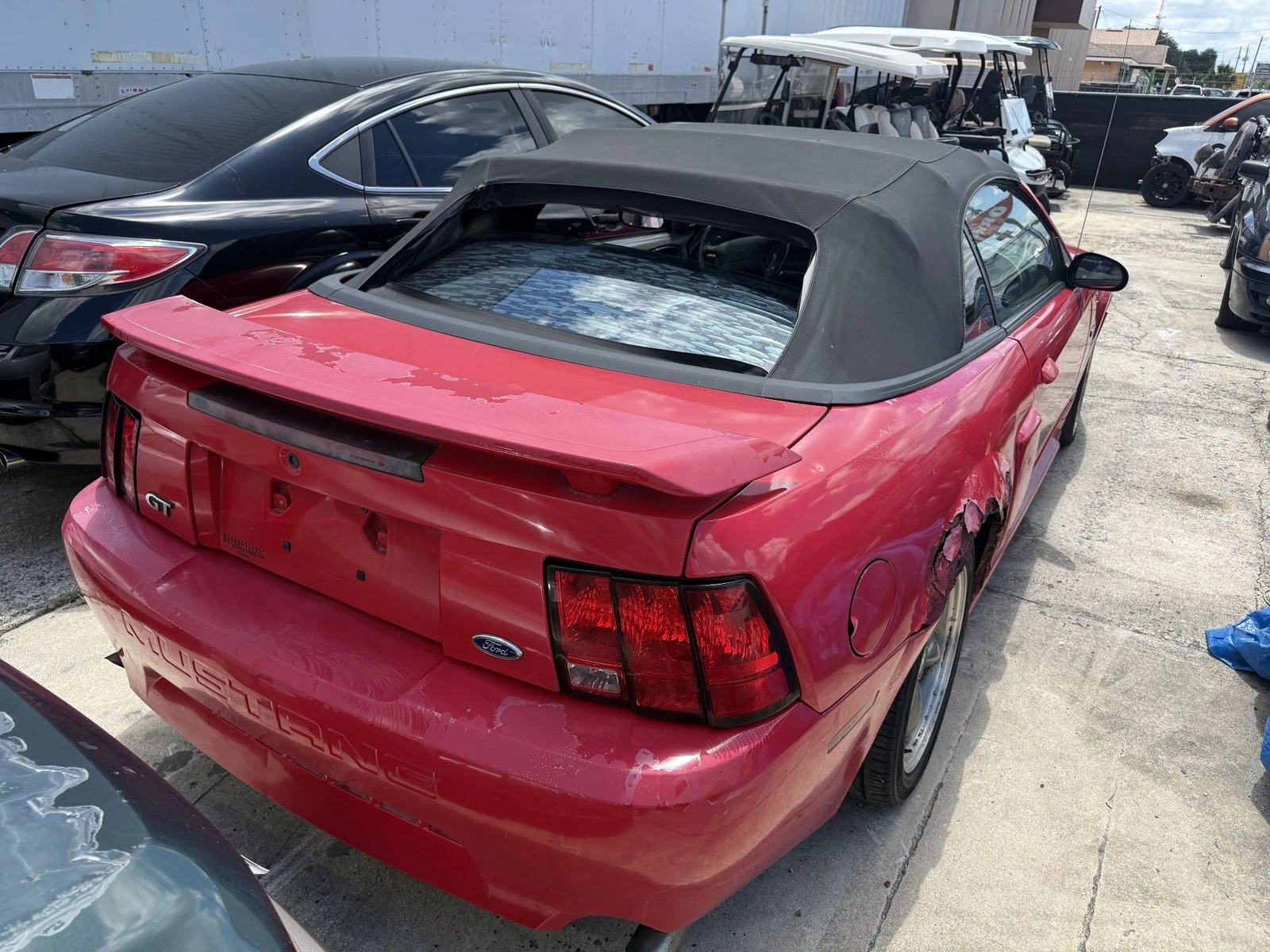 1999-2004 Ford Mustang GT Right Front Door OEM Red - Image 8