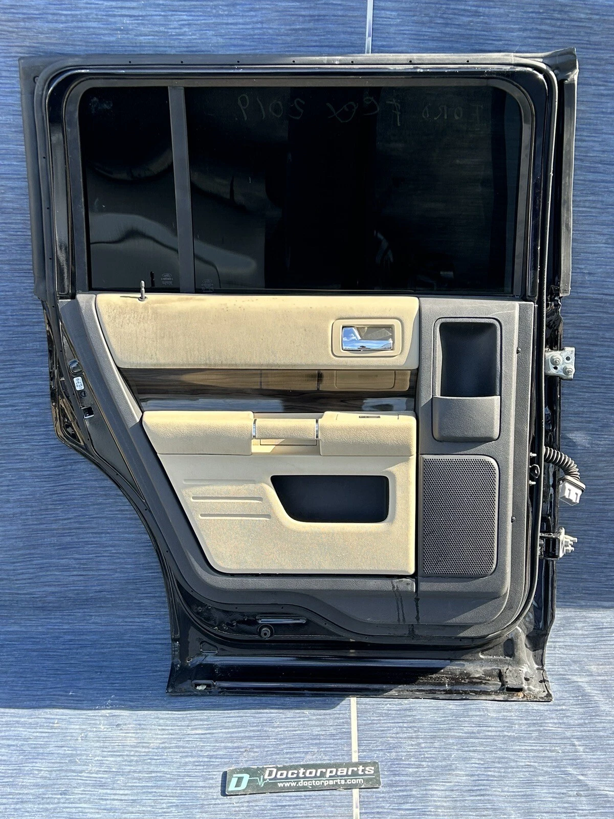 09-19 FORD FLEX DRIVER LEFT REAR POWER SIDE DOOR ASSEMBLY BLACK PAINT CODE UA⭐️ - Image 5