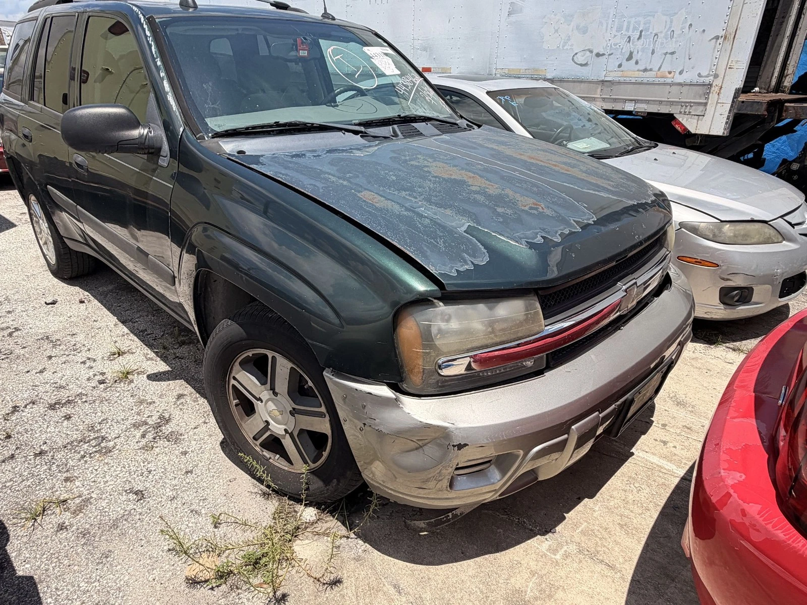 2005-2009 Chevrolet Trailblazer Left Rear Door Green OEM - Image 7