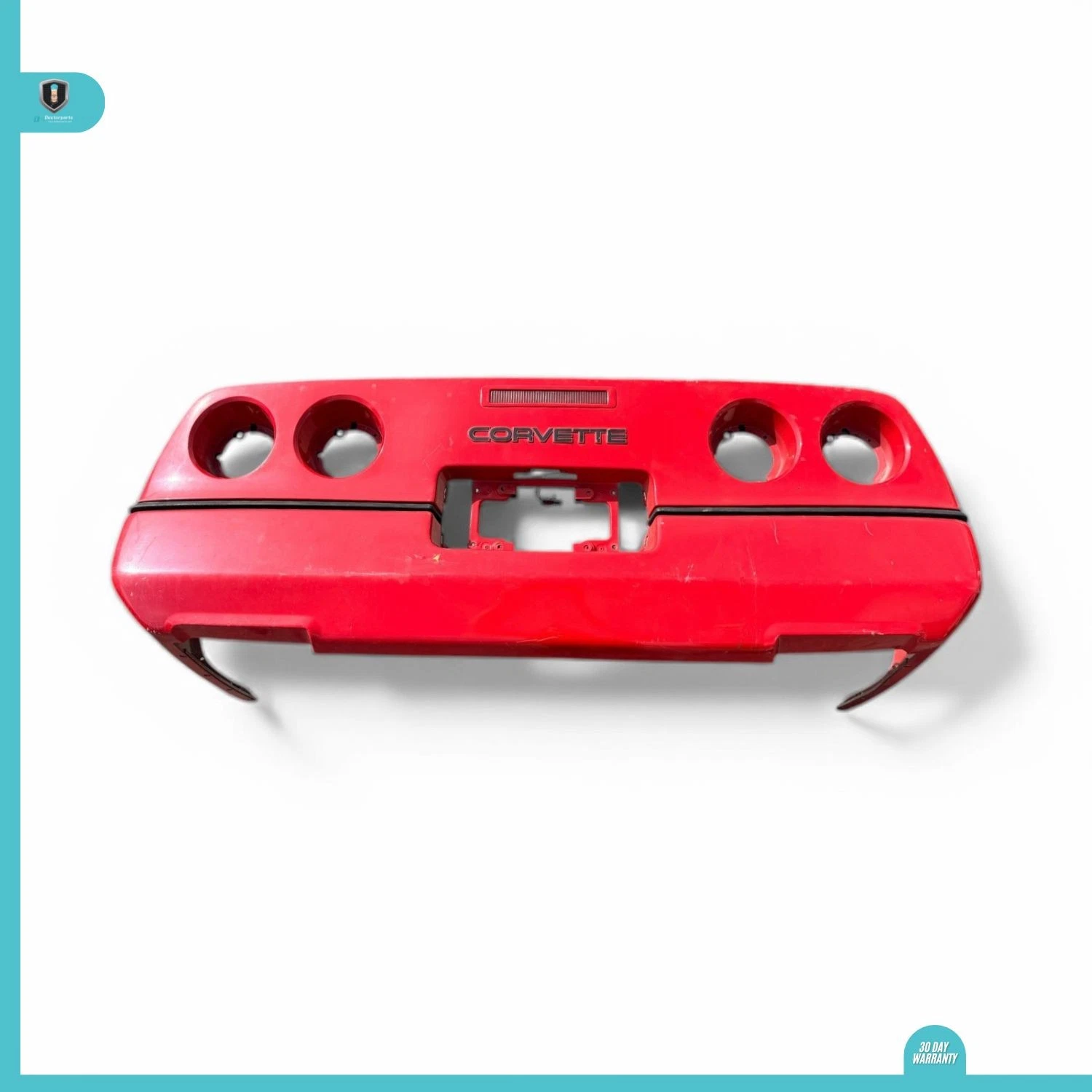 1984-1990 CHEVROLET CORVETTE C4 REAR BUMPER COVER RED ASSEMBLY OEM