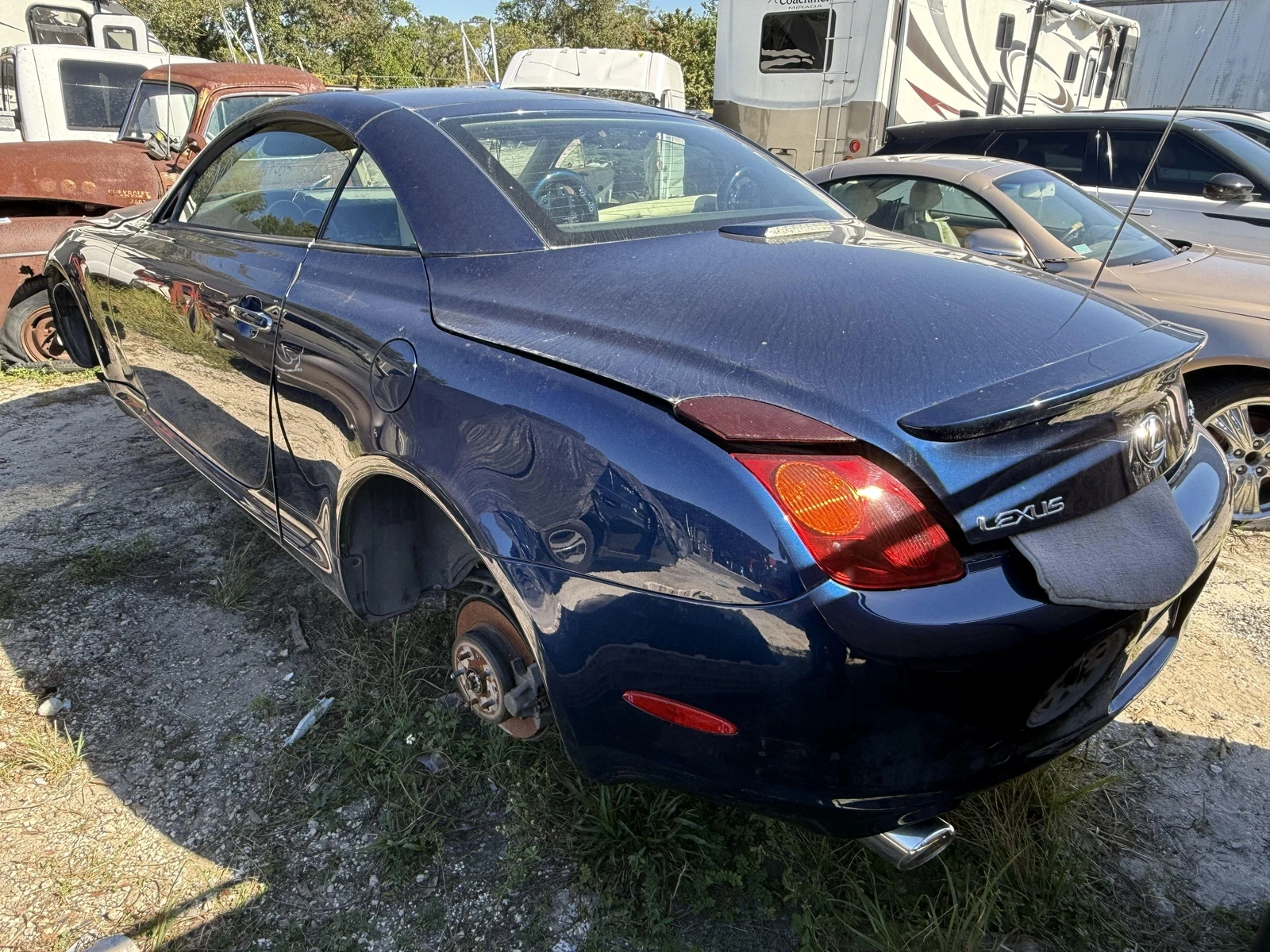 02-10 Lexus SC430 Front Right Passenger Side Door RH Blue OEM - Image 10