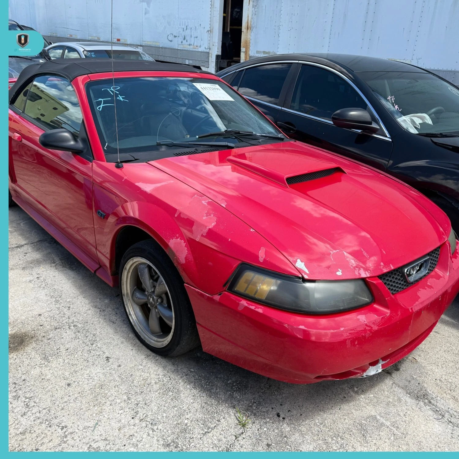 1999-2004 Ford Mustang GT Left Front Door Red