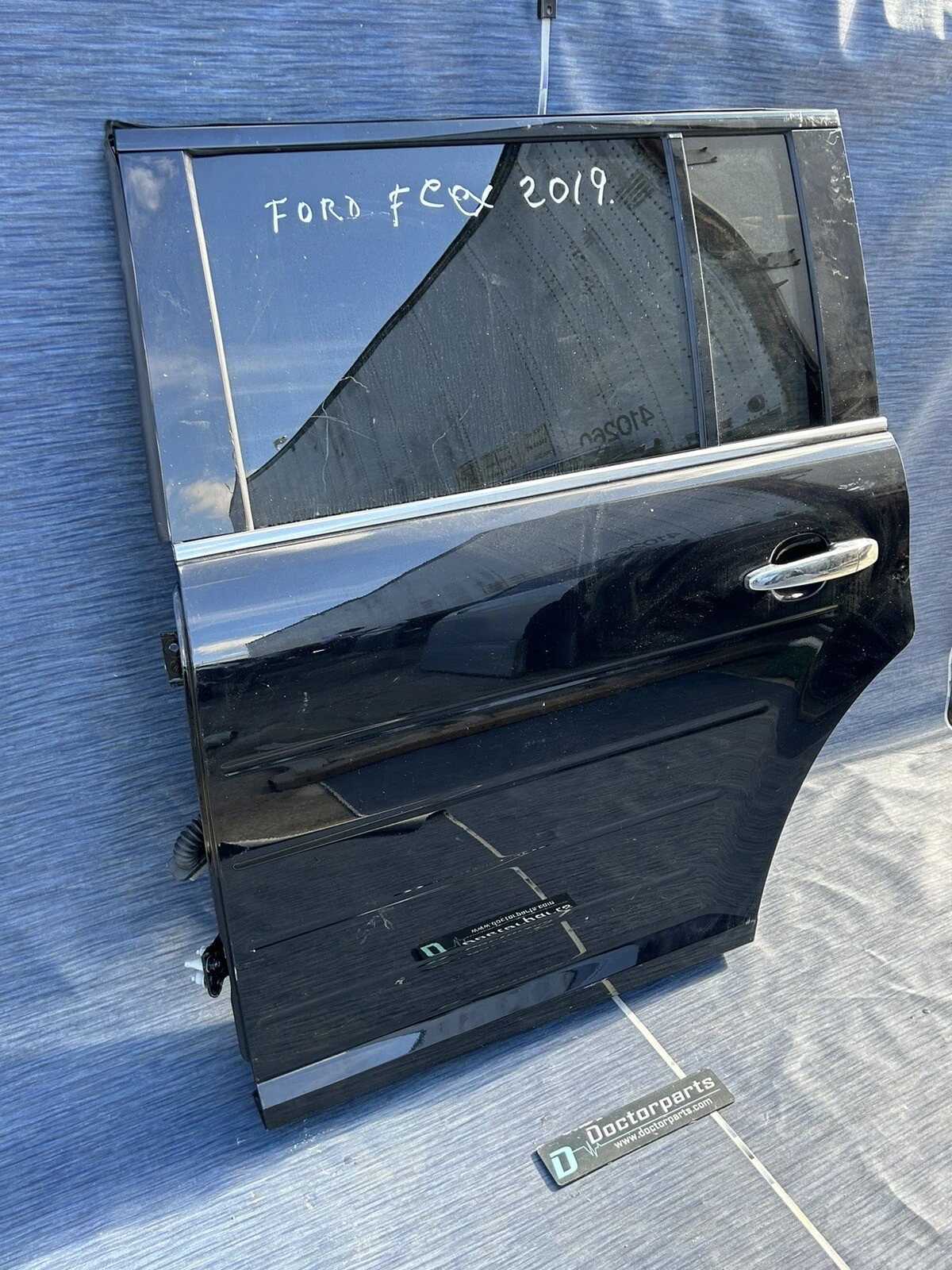 09-19 FORD FLEX DRIVER LEFT REAR POWER SIDE DOOR ASSEMBLY BLACK PAINT CODE UA⭐️ - Image 4