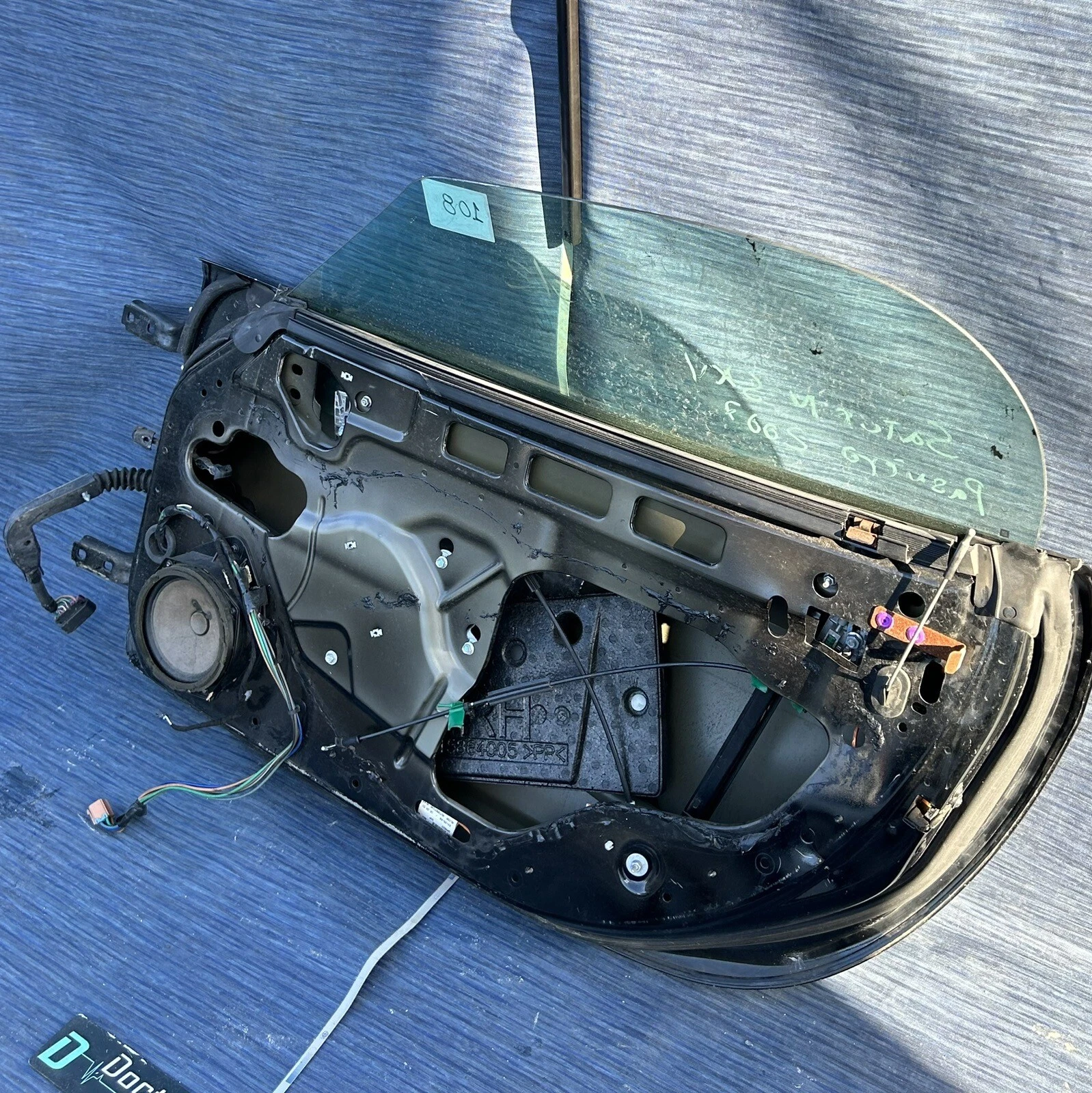 07-10 SATURN SKY FRONT RIGHT PASSENGER SIDE DOOR SHELL BLACK ASSY, OEM ⭐️⭐️⭐️ - Image 7