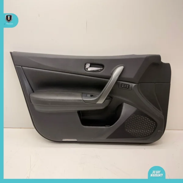 2009-2014 NISSAN MAXIMA Front Door Panel LH Black Leather OEM