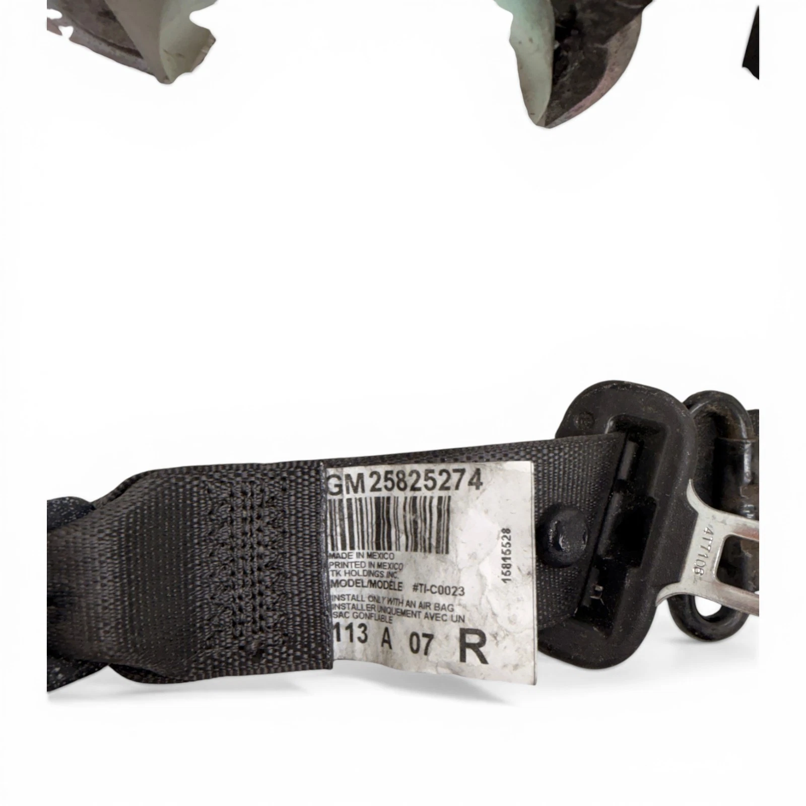 06-09 Saturn Sky Pontiac Solstice Right Side Seat Belt Retractor OEM, 25825274 - Image 10