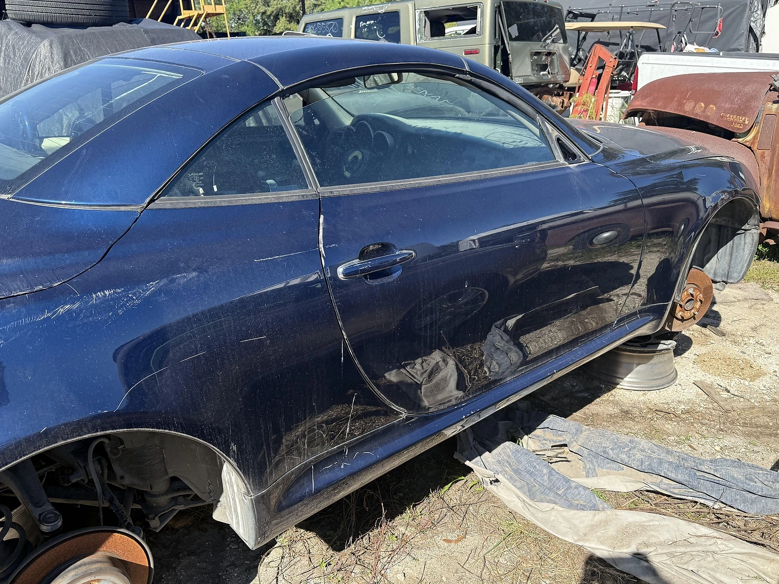 02-10 Lexus SC430 Front Right Passenger Side Door RH Blue OEM - Image 3