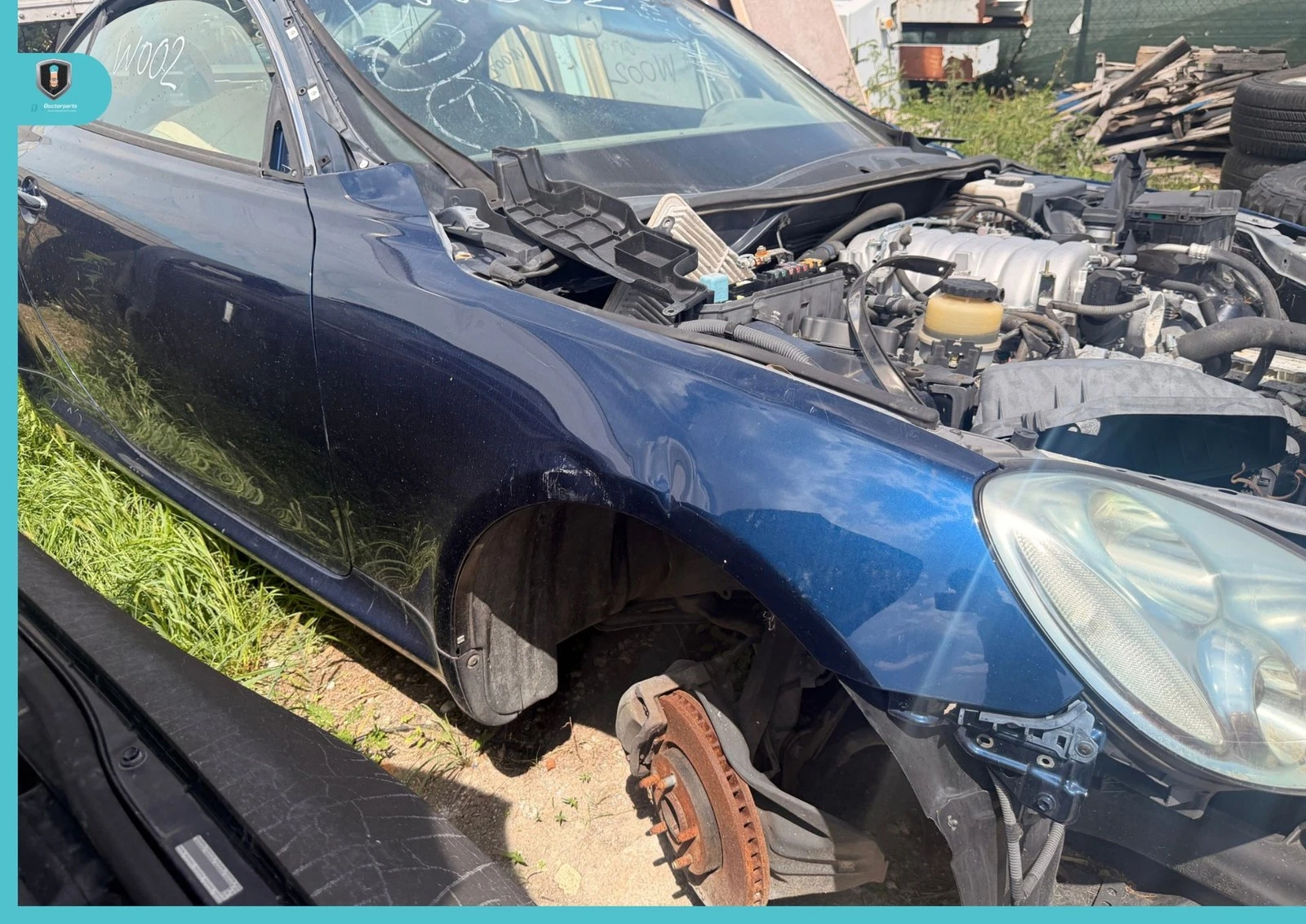 02-10 Lexus SC430 Front Right Passenger Side Fender blue