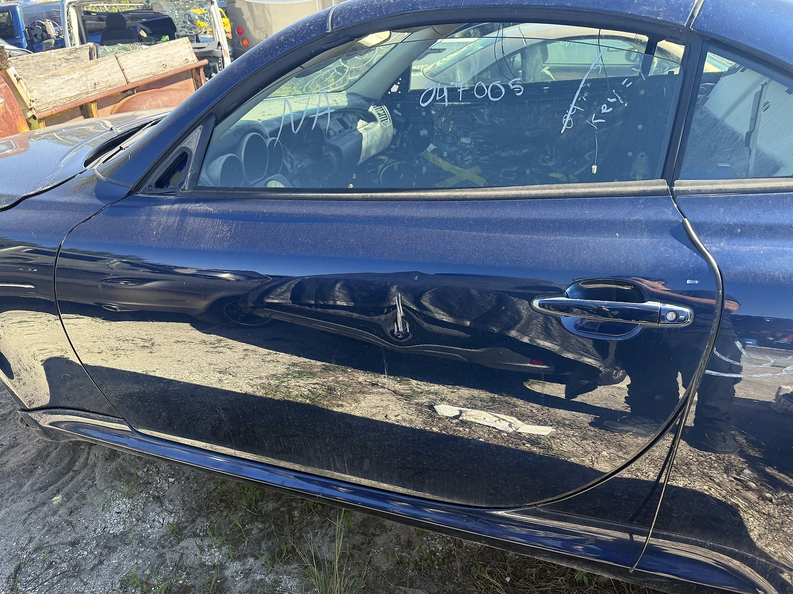 02-10 Lexus SC430 Front Right Passenger Side Door RH Blue OEM - Image 7