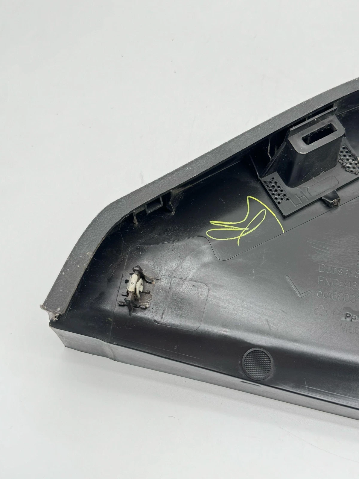 16-19 CHEVROLET CRUZE DASHBOARD DASH LH END CORNER CAP COVER PANEL OEM 84035578 - Image 10