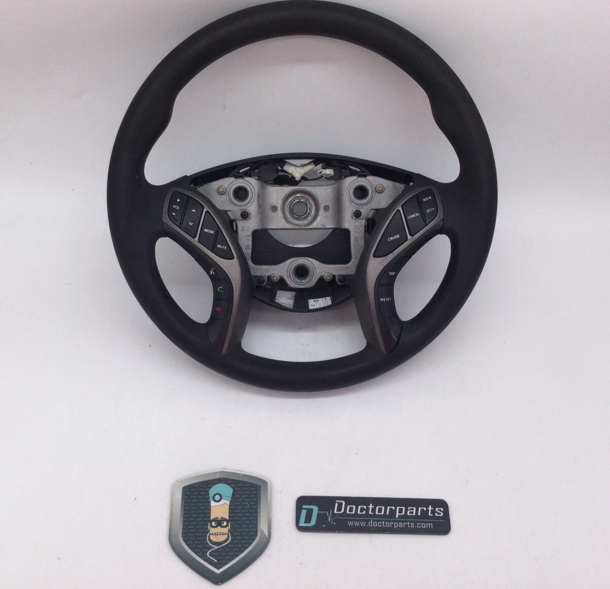 2013 HYUNDAI ELANTRA STEERING WHEEL W/CRUISE CONTROL & AUDIO USED OEM - Image 2