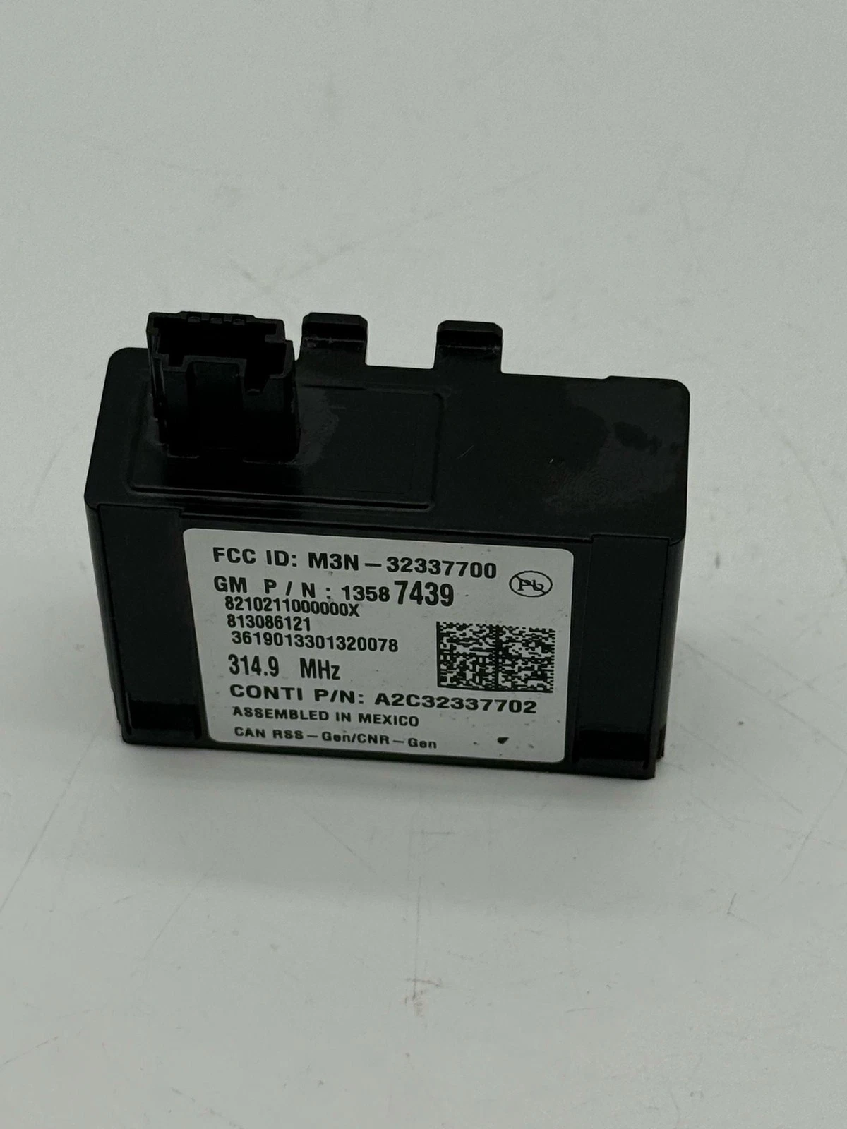 2017-2020 CHEVROLET SONIC REMOTE CONTROL DOOR LOCK RECEIVER 13587439 - Image 3