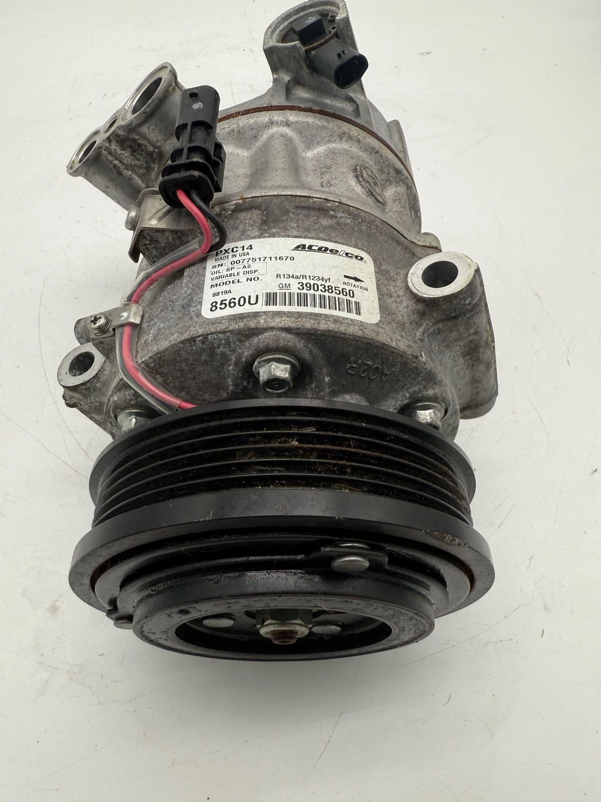 2016 2017 2018 Chevrolet Cruze 1.4L A/C AC Compressor Fits 39133197 39038560 - Image 7