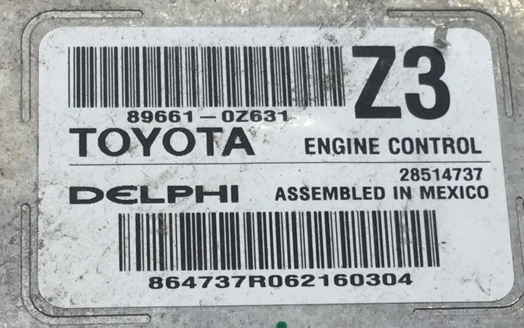 2014-2016 TOYOTA COROLLA ENGINE CONTROL MODULE UNIT ECM 89661-0Z631 OEM USED - Image 6