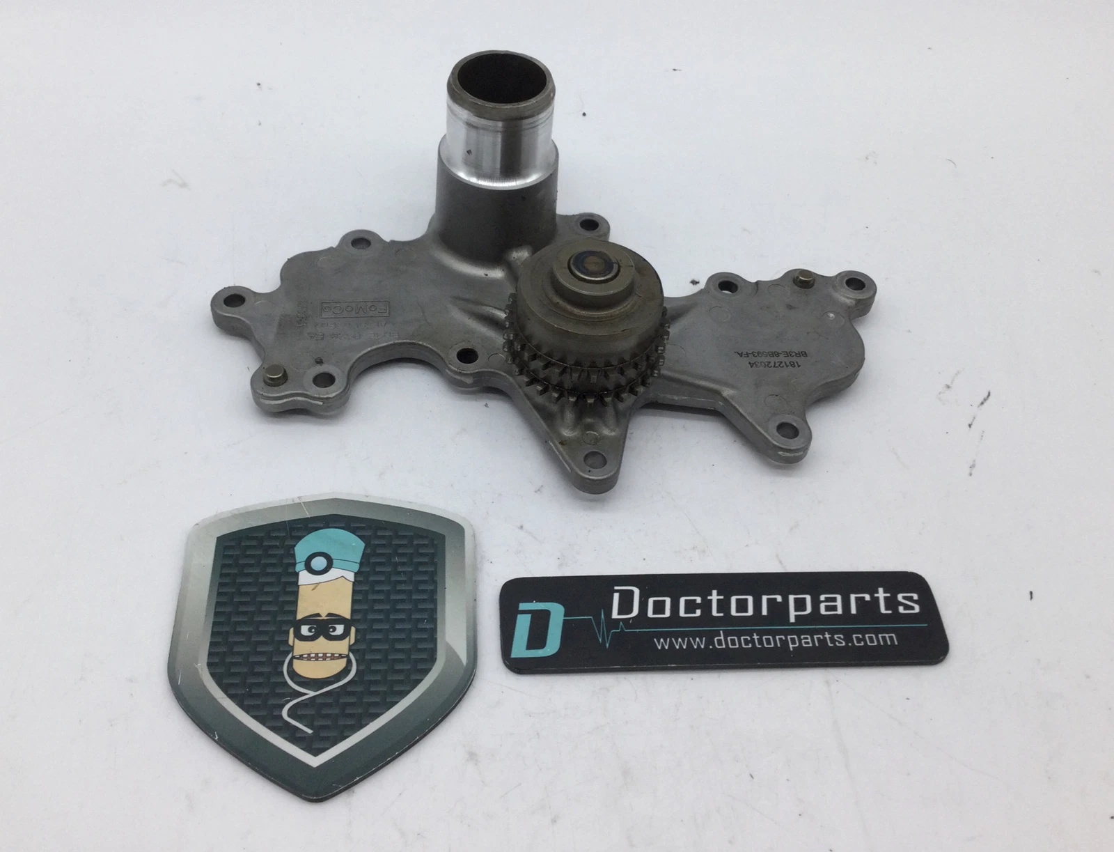 2011-2019 FORD F150 MUSTANG TRANSIT SERIE 3.5L WATER PUMP MOUNT COVER USED OEM - Image 5