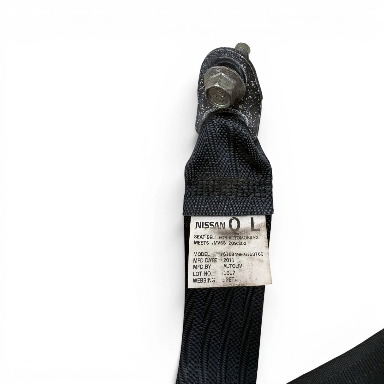 2011 - 2017 Nissan Juke Rear Left Side Seat Belt Retractor Black OEM, 888451KM0A - Image 12