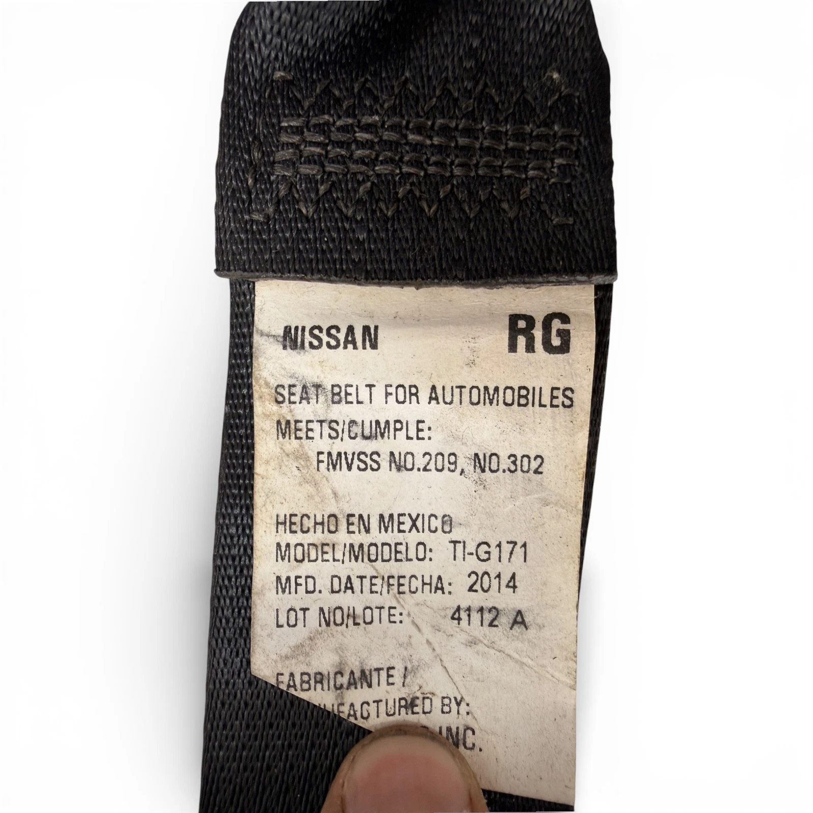 2009-2014 Nissan Maxima Rear Left Side Seat belt Retractor OEM, 2029769AH - Image 8