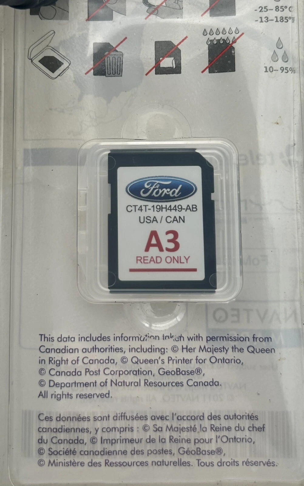 2013 FORD EDGE NAVIGATION NAV SD CARD OEM CT4T-19H449-AB A3 MAP USA CANADA ⭐️⭐️ - Image 4