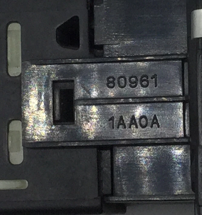 2009-2017 NISSAN VERSA LEFT DOOR DRIVER MASTER SWITCH USSED OEM 80961 1AA0A - Image 6