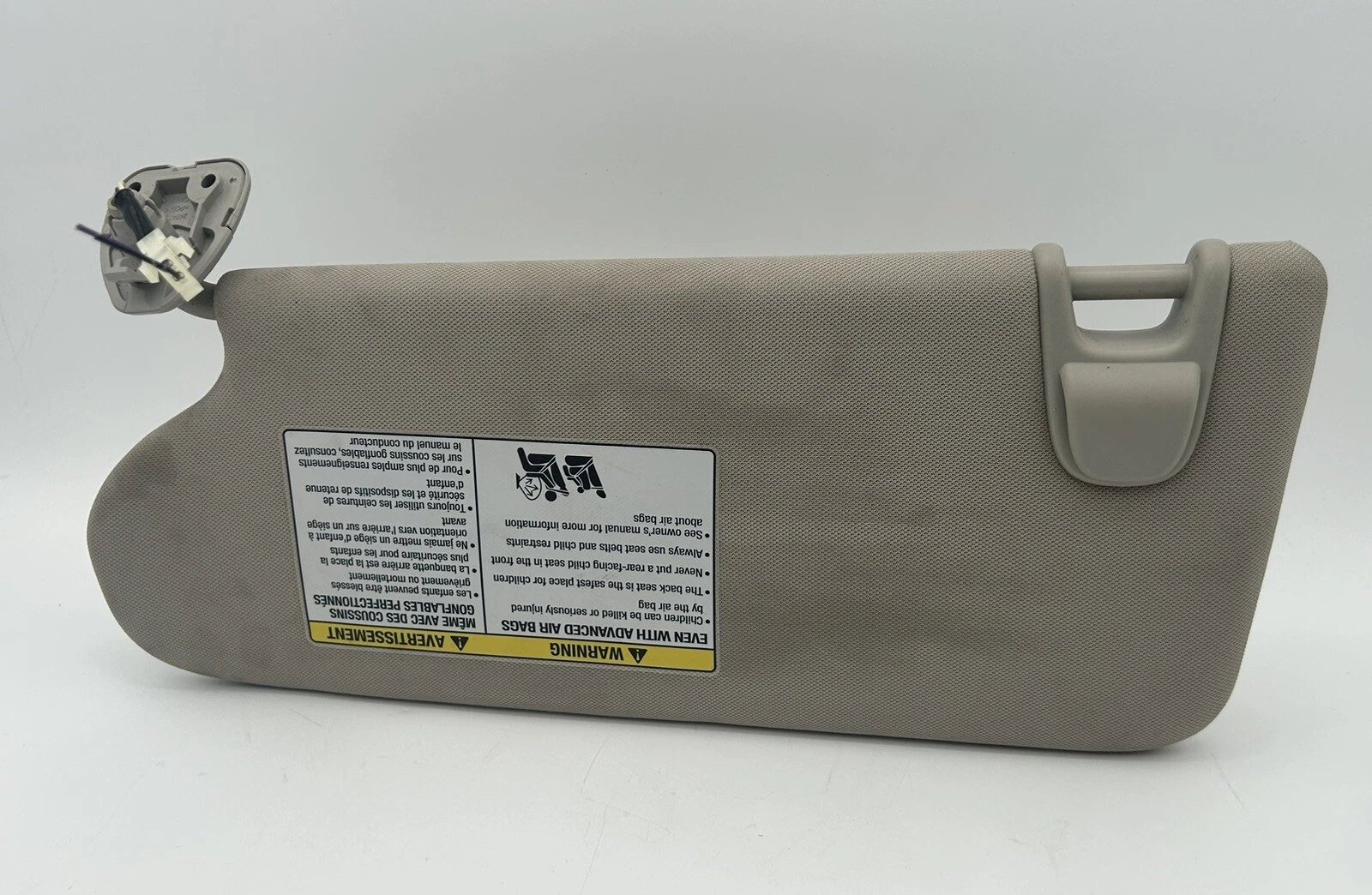 2015-2020 NISSAN MURANO FRONT RIGHT PASSENGER SIDE SUN VISOR SUNVISOR BEIGE OEM - Image 5
