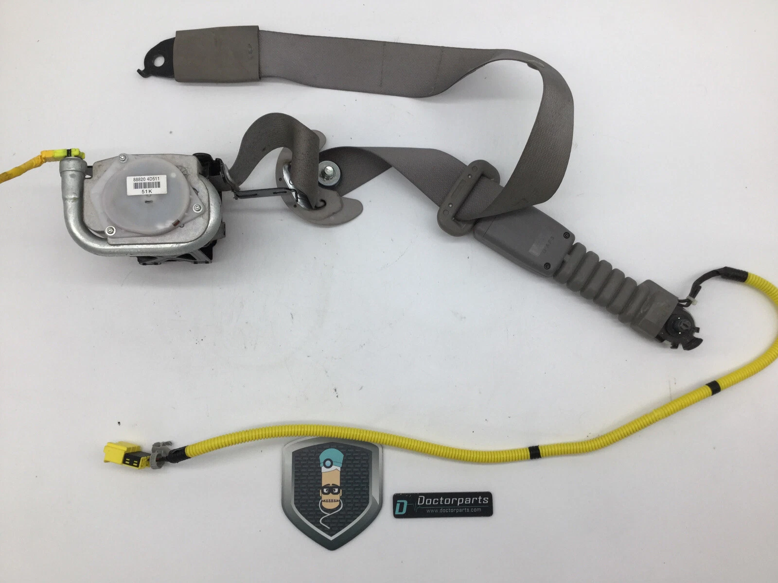 2012-2015 KIA SEDONA RIGHT FRONT SEATBELT PASSENGER 88820-4D511-KS GRAY OEM - Image 2