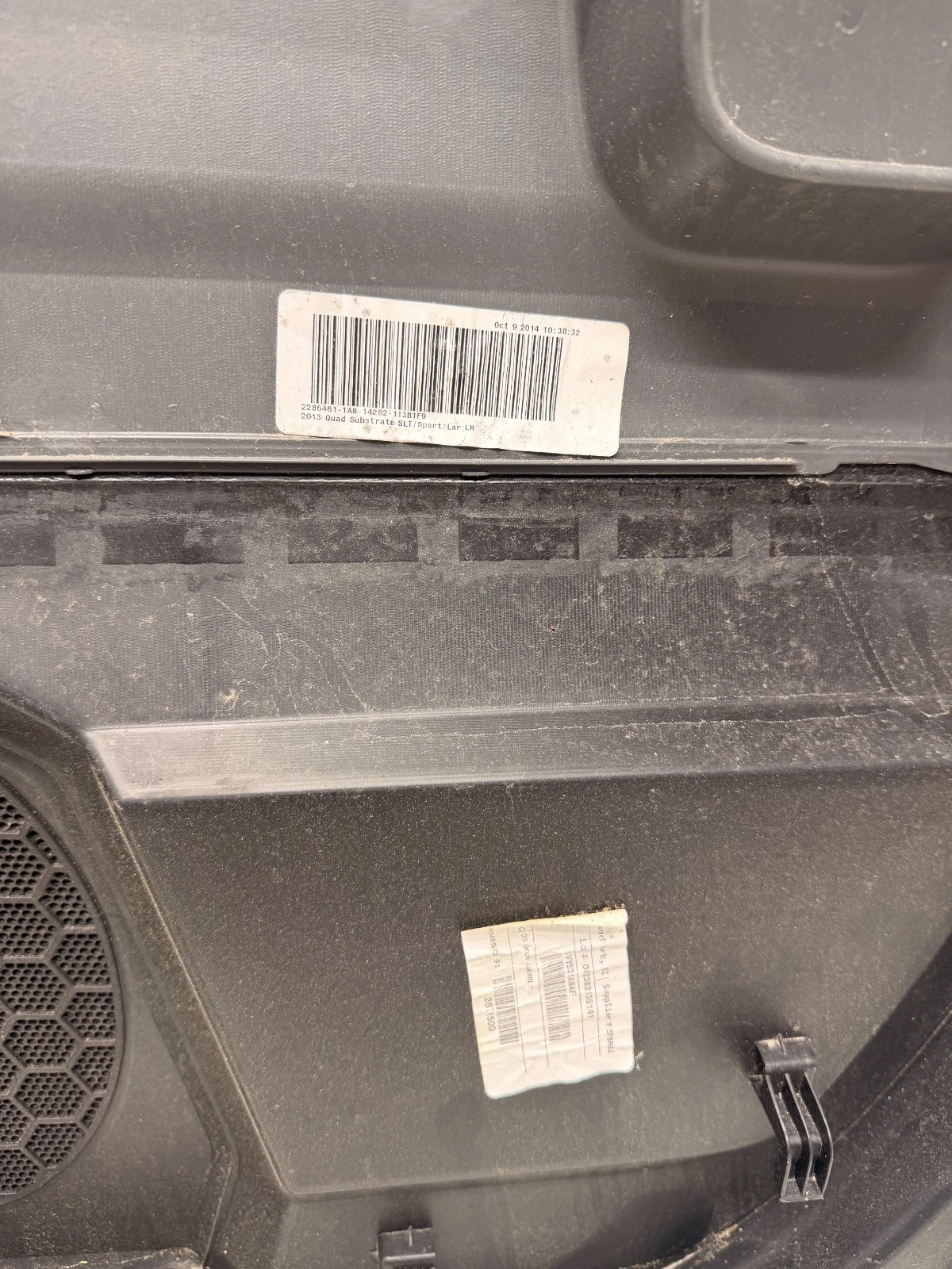 2015 Dodge Ram 1500 Rear Left Driver Side Interior Door Trim Panel Quad OEM - Image 11
