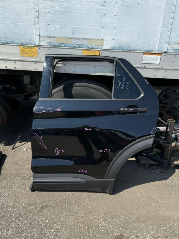 2020 - 2025 FORD EXPLORER REAR LEFT DRIVER SIDE DOOR BLACK COMPLETE