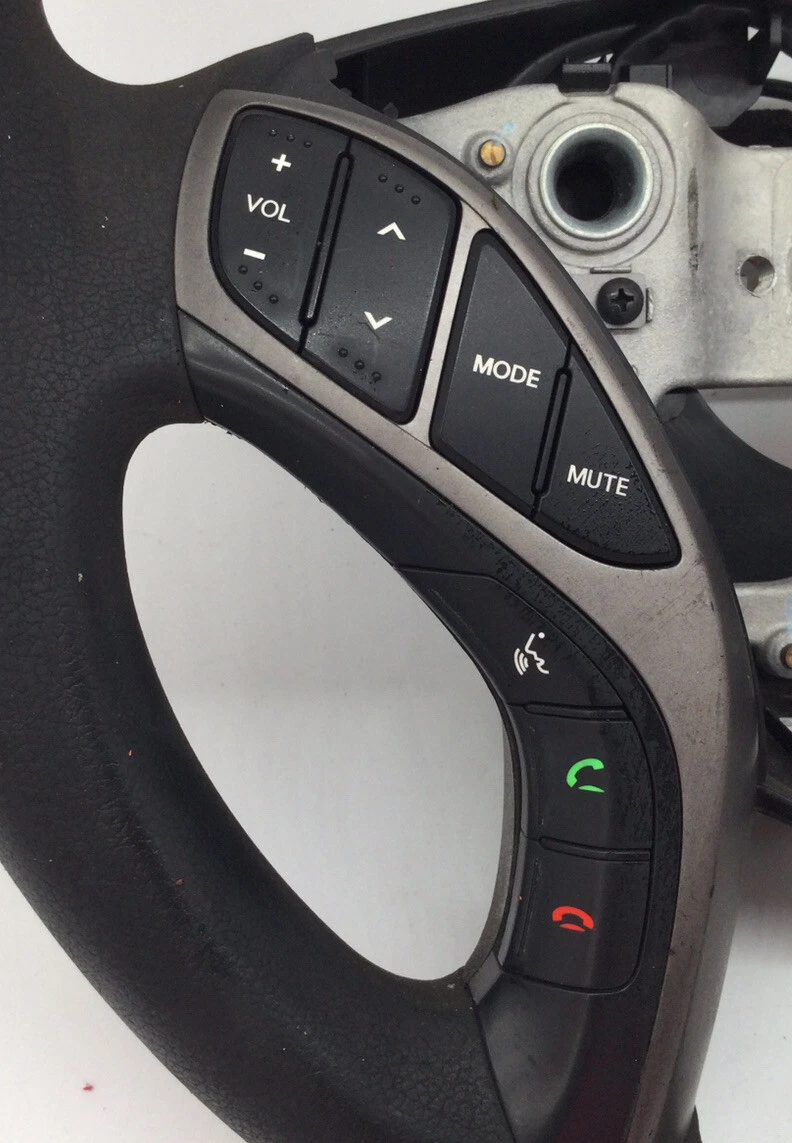 2013 HYUNDAI ELANTRA STEERING WHEEL W/CRUISE CONTROL & AUDIO USED OEM - Image 3