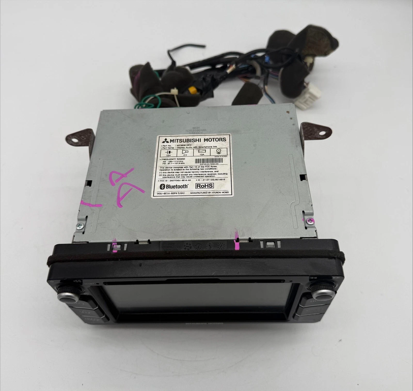 2018 Mitsubishi Outlander Sport CD Player Radio Media Receiver Display MZ360618E - Image 8