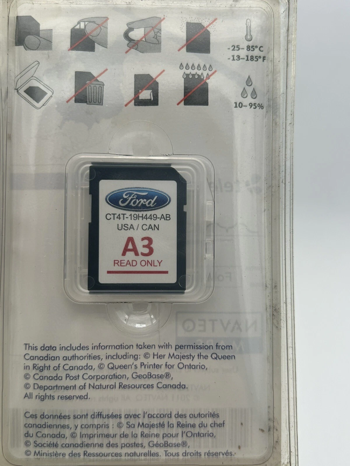 2013 FORD EDGE NAVIGATION NAV SD CARD OEM CT4T-19H449-AB A3 MAP USA CANADA ⭐️⭐️ - Image 4
