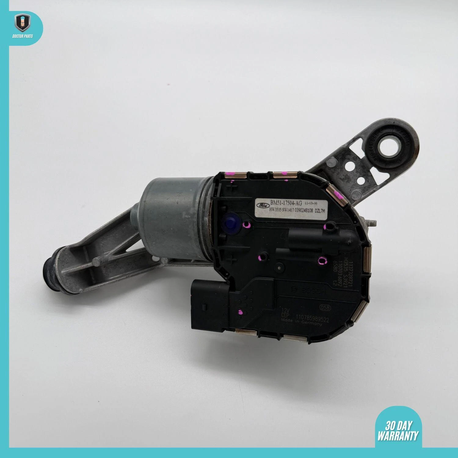 2012-2017 FORD FOCUS NOT RS FRONT LEFT DRIVER WIPER MOTOR ONLY