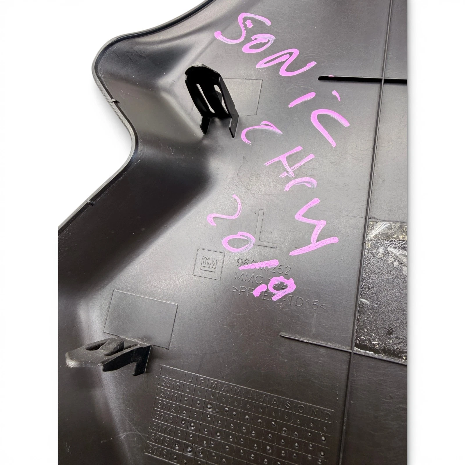 2012-2018 Chevrolet Sonic Left Side Dashboard End Trim Cover OEM, 96886252 - Image 12