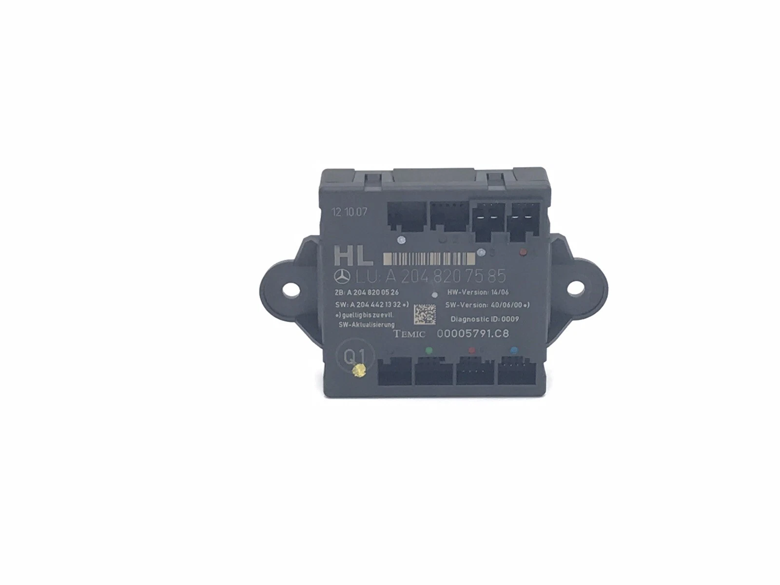 2008 MERCEDES-BENZ C300 W204 #1 REAR LEFT DRIVER DOOR CONTROL MODULE OEM